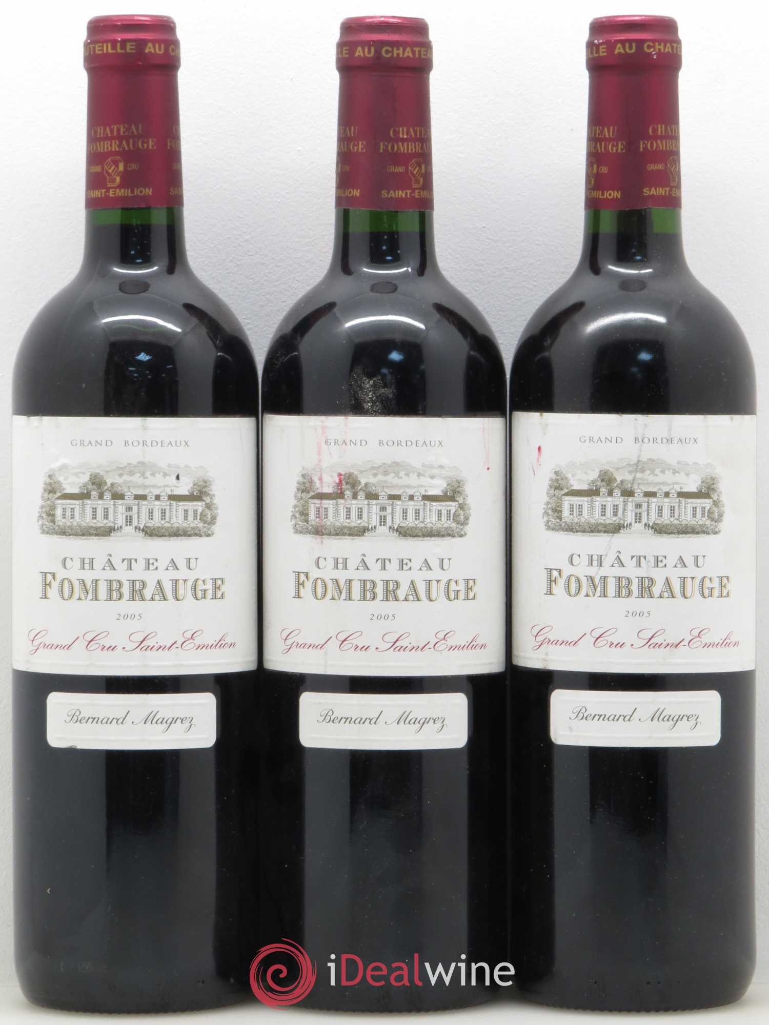 Château Fombrauge Grand Cru Classé 2005 - Lot de 3 bouteilles - 0