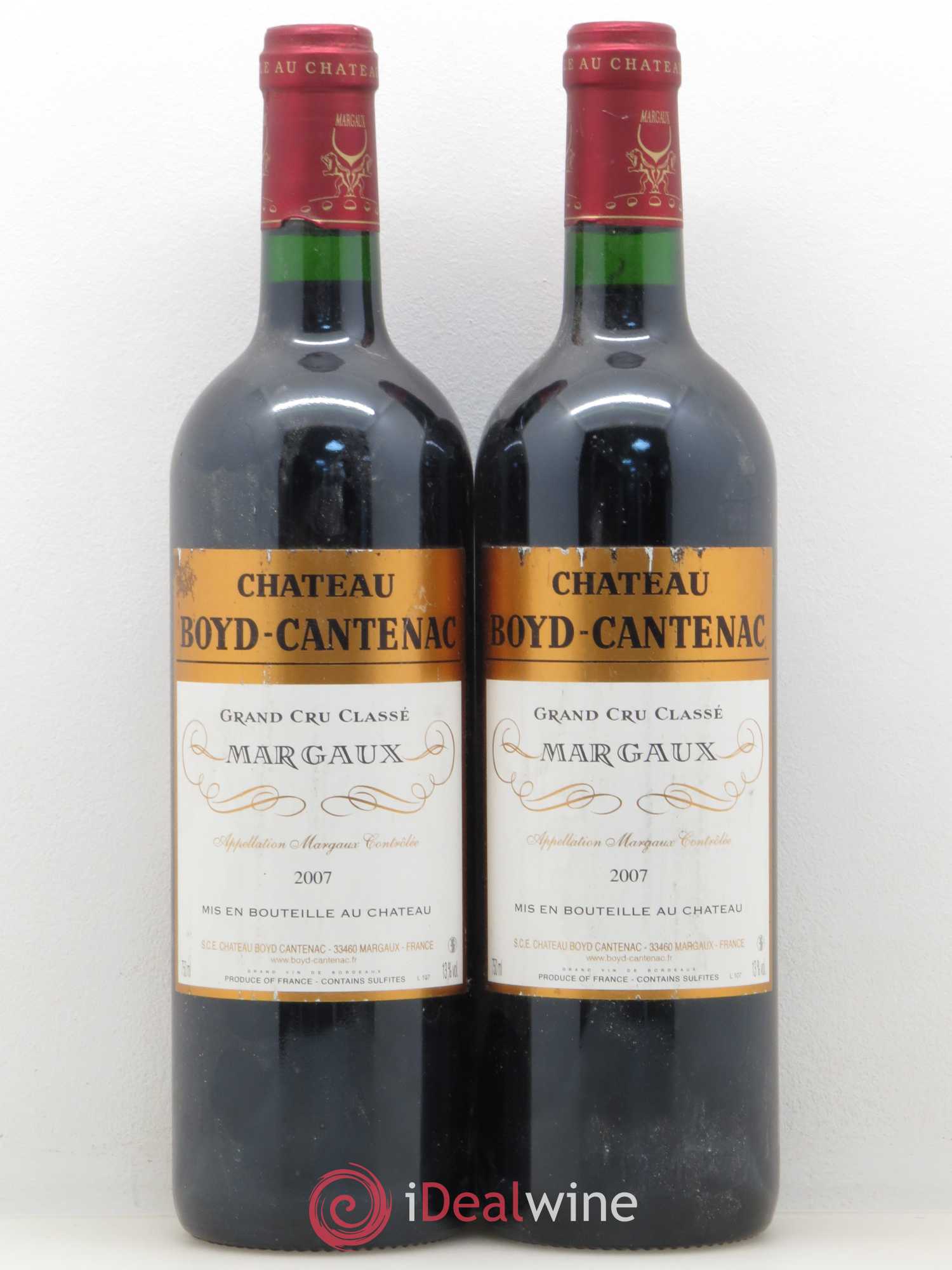 Château Boyd Cantenac 3ème Grand Cru Classé 2007 - Lot de 5 bouteilles - 2