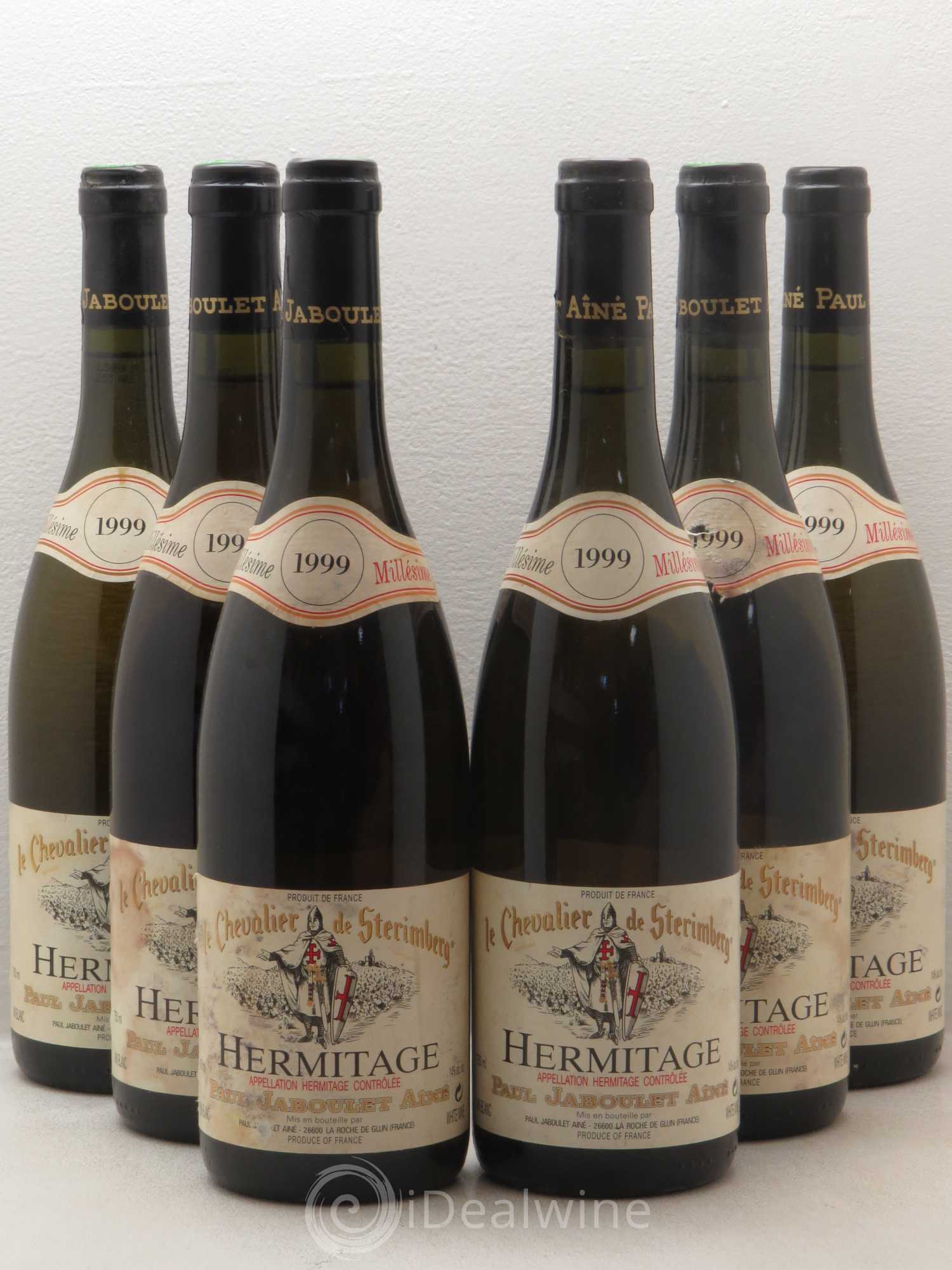 Hermitage Chevalier de Sterimberg Paul Jaboulet Ainé 1999 - Lot de 6 bouteilles - 0