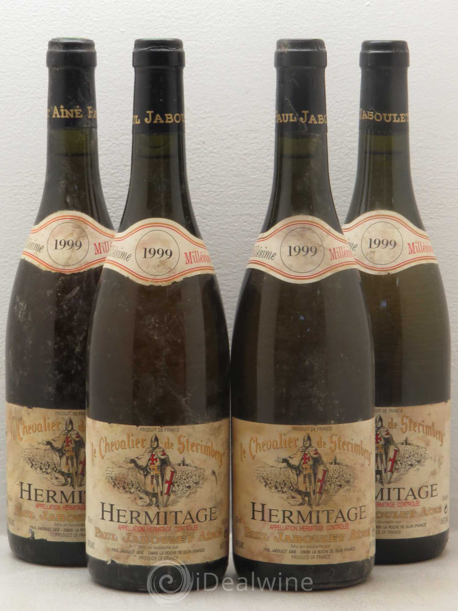 Hermitage Chevalier de Sterimberg Paul Jaboulet Ainé 1999 - Lot de 4 bouteilles - 0