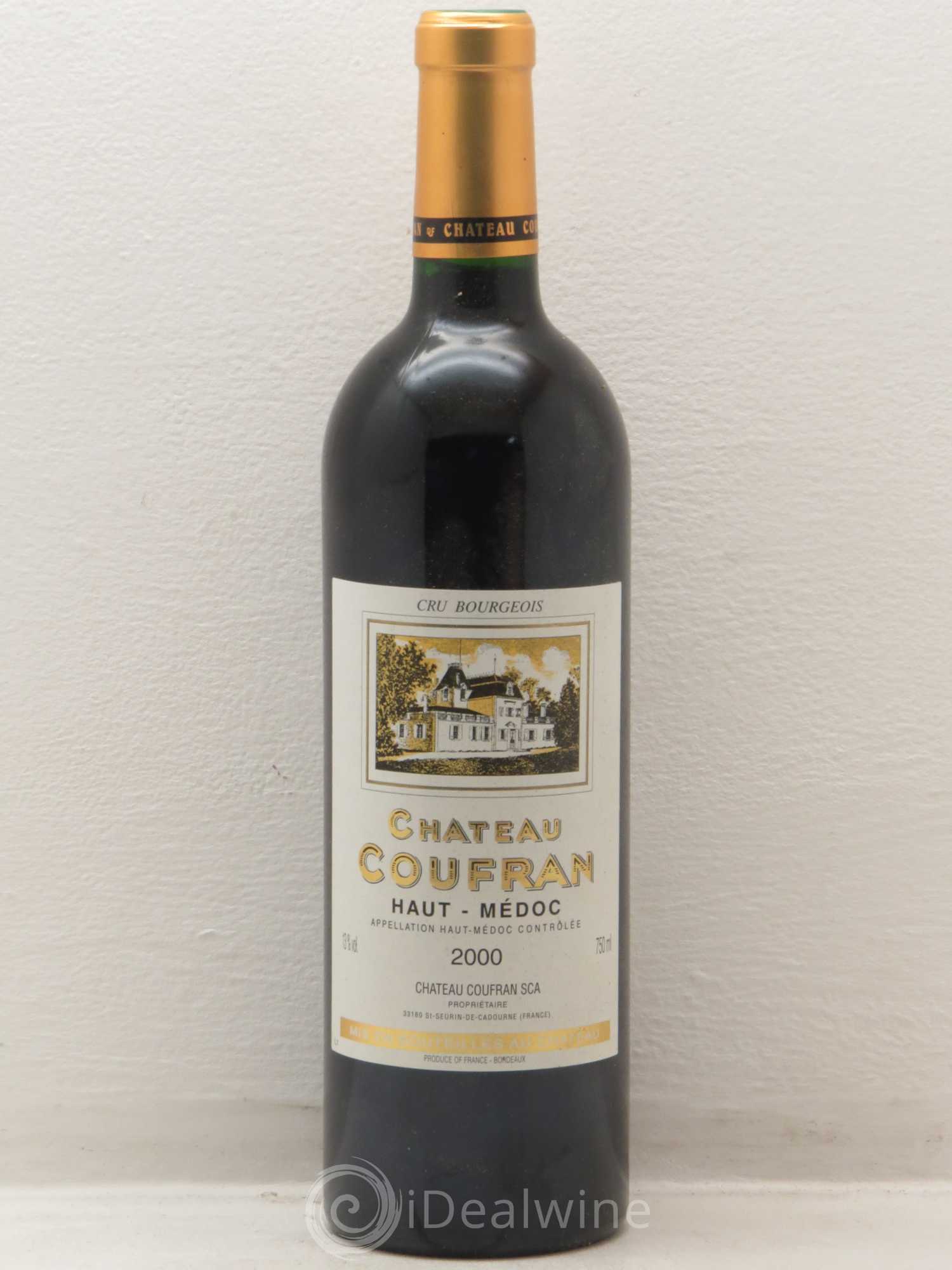 Château Coufran Cru Bourgeois 2000 - Lot de 1 bouteille - 0
