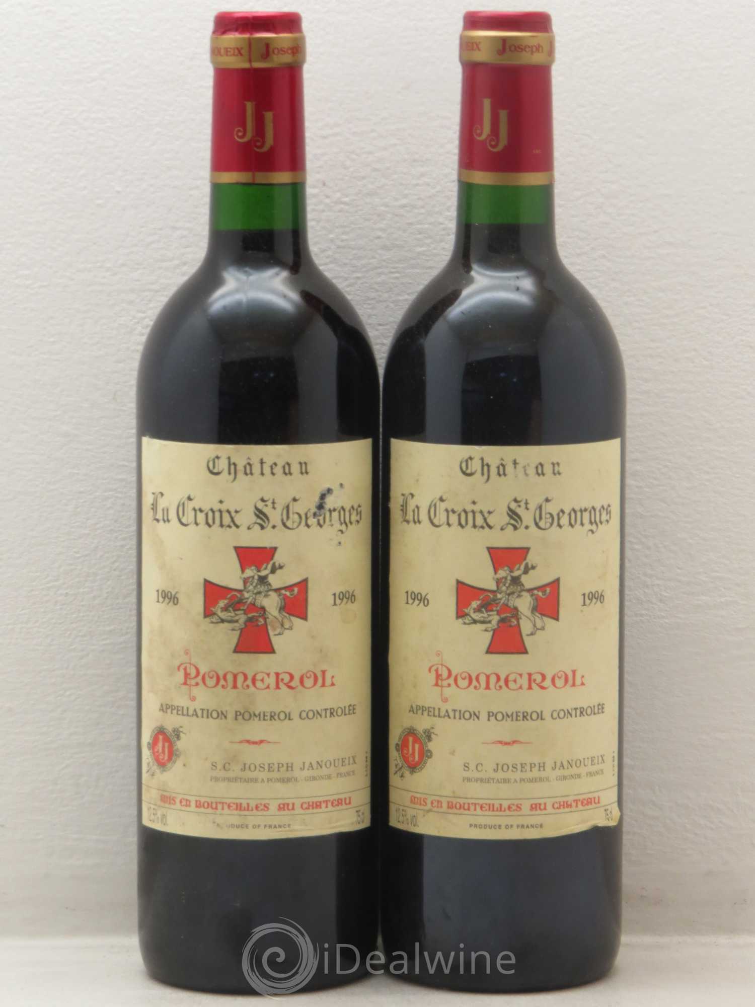 Château la Croix Saint-Georges 1996 - Lot de 2 bouteilles - 0