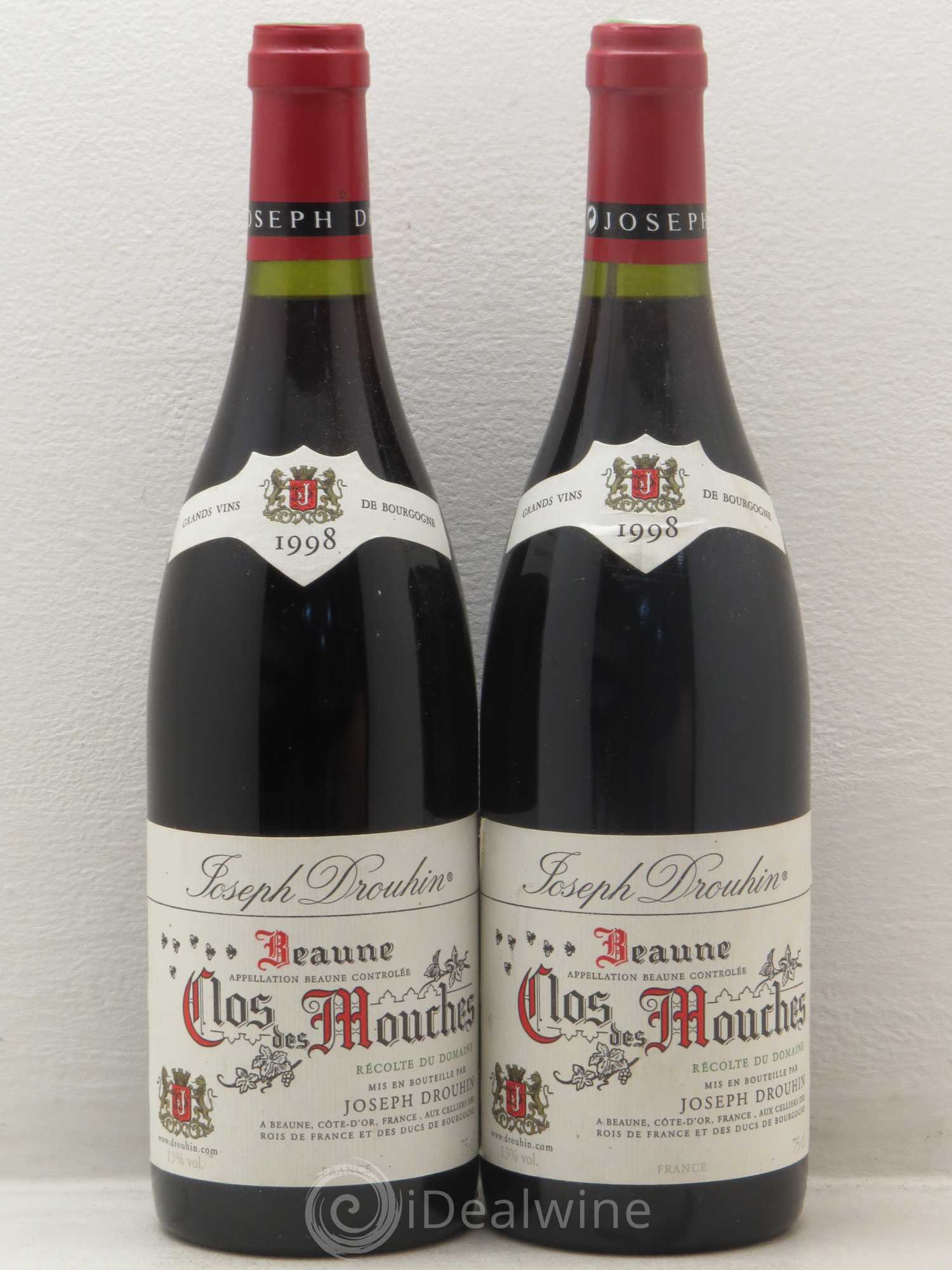 Beaune 1er Cru Clos des Mouches Joseph Drouhin 1998 - Lot de 2 bouteilles - 0