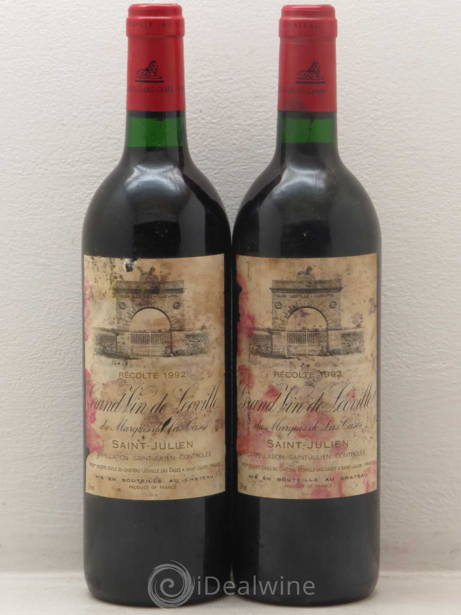Château Léoville Las Cases 2ème Grand Cru Classé 1992 - Lot de 5 bouteilles - 2