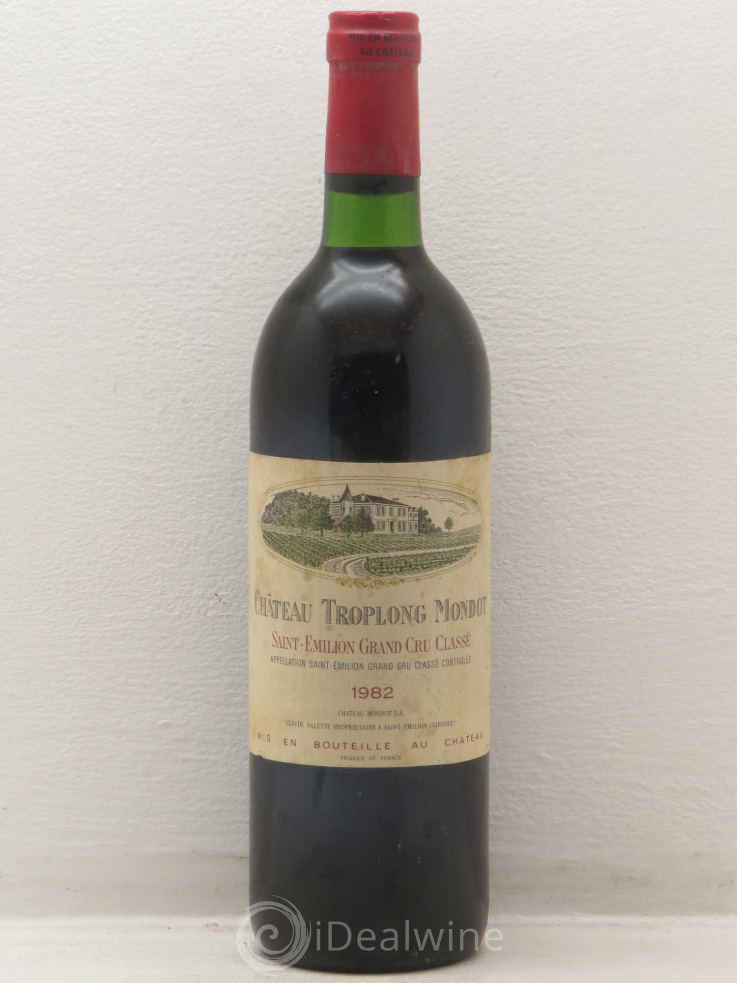 Château Troplong Mondot 1er Grand Cru Classé B 1982 - Lot de 1 bouteille - 0