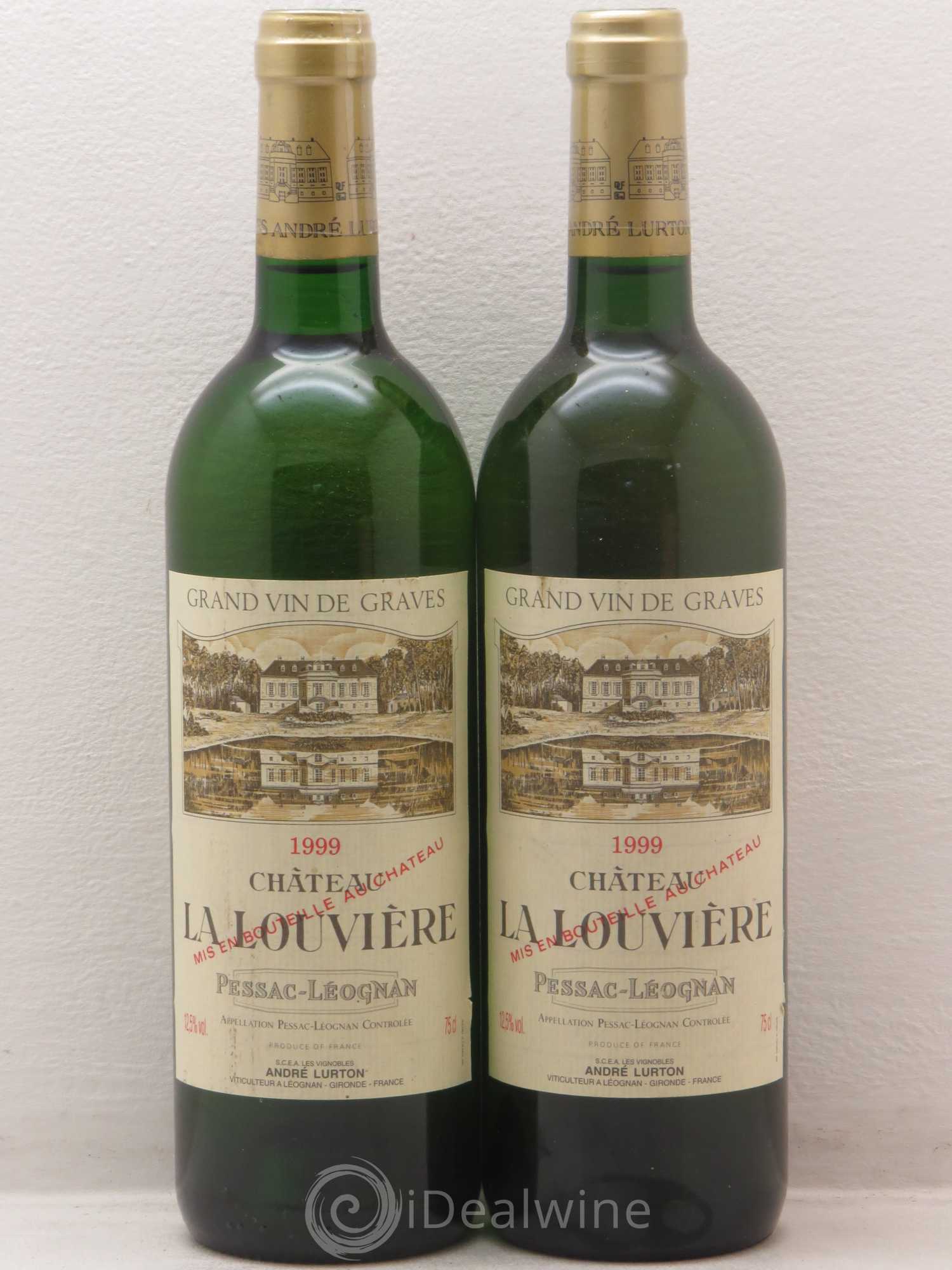 Château la Louvière 1999 - Lot de 2 bouteilles - 0