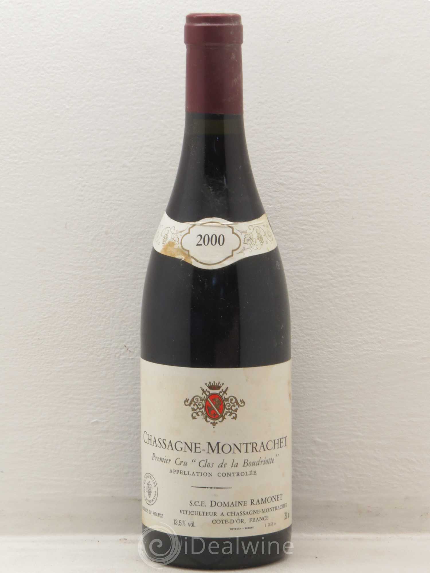 Chassagne-Montrachet 1er Cru Clos de la Boudriotte Ramonet (Domaine) 2000 - Lot de 1 bouteille - 0
