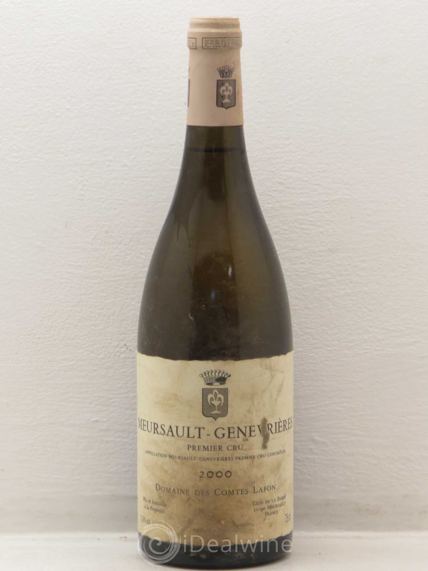 Meursault 1er Cru Genevrières Comtes Lafon (Domaine des) 2000 - Lot de 1 bouteille - 0