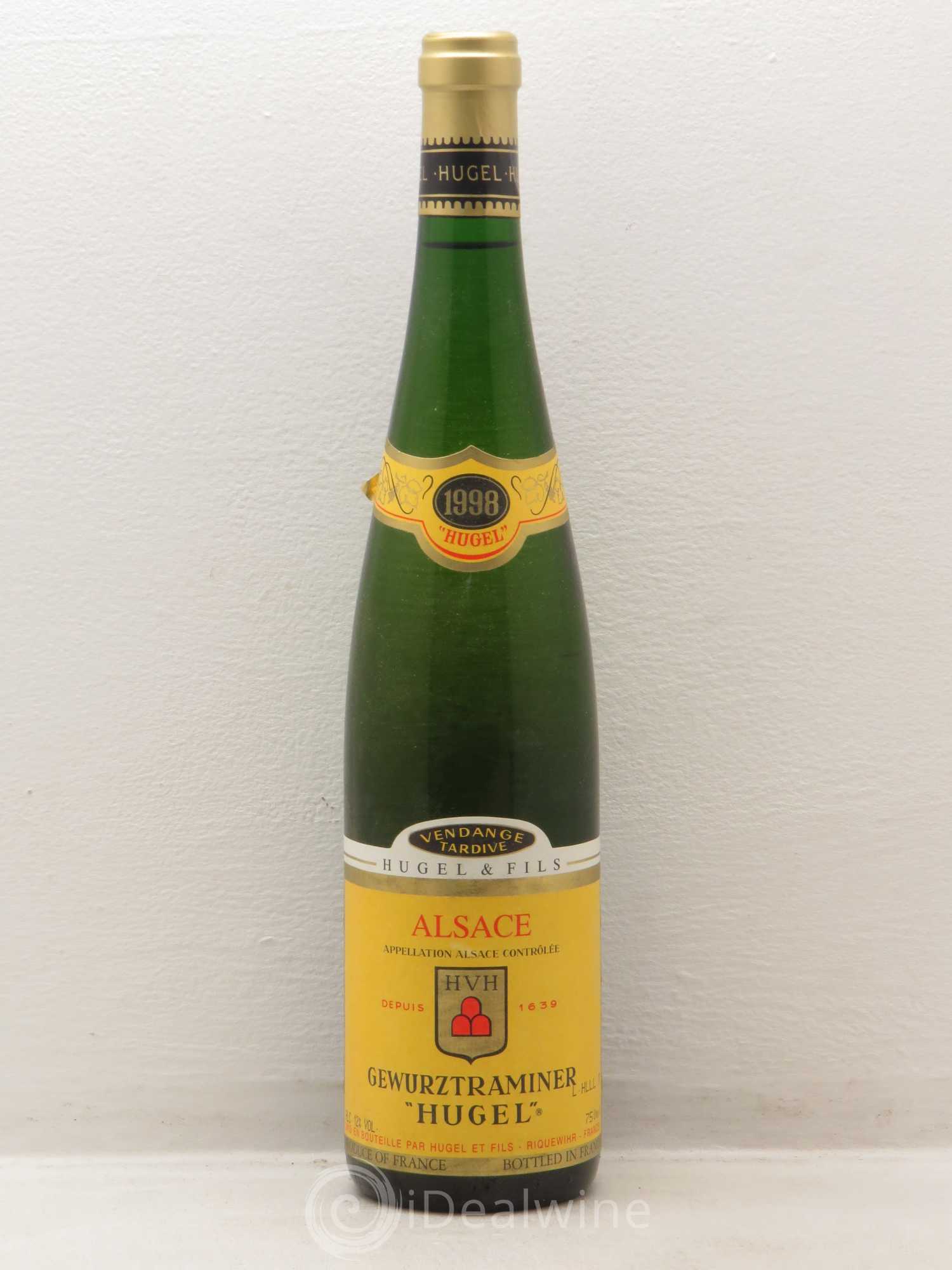 Gewurztraminer Vendanges Tardives Hugel (Domaine) 1998 - Lotto di 1 bottiglia - 0