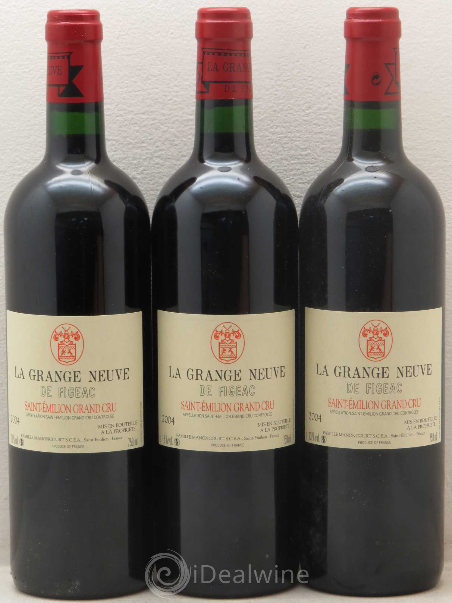 Château La Grange Neuve de Figeac 2004 - Lot de 6 bouteilles - 1