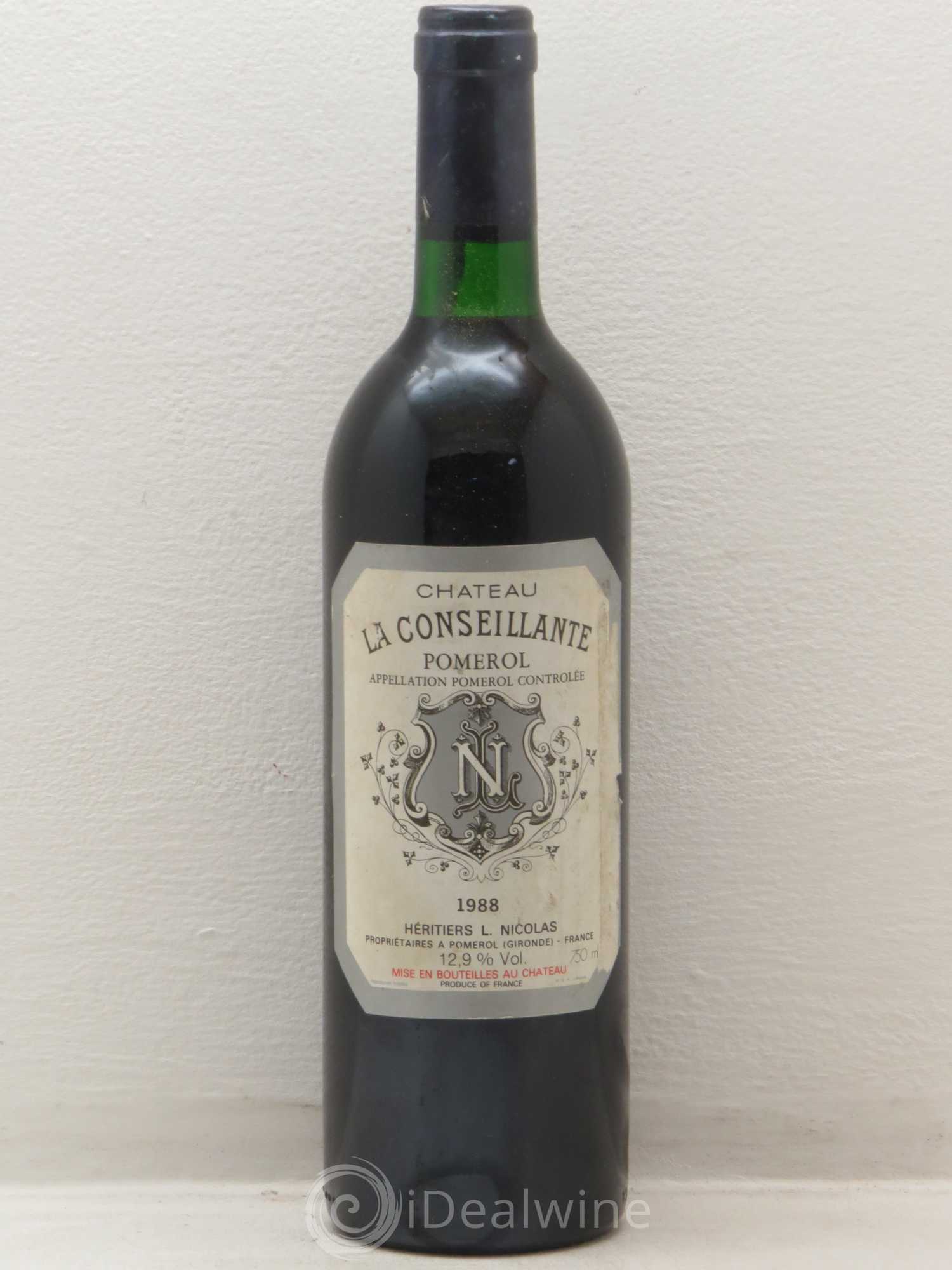 Château la Conseillante 1988 - Lot de 1 bouteille - 0