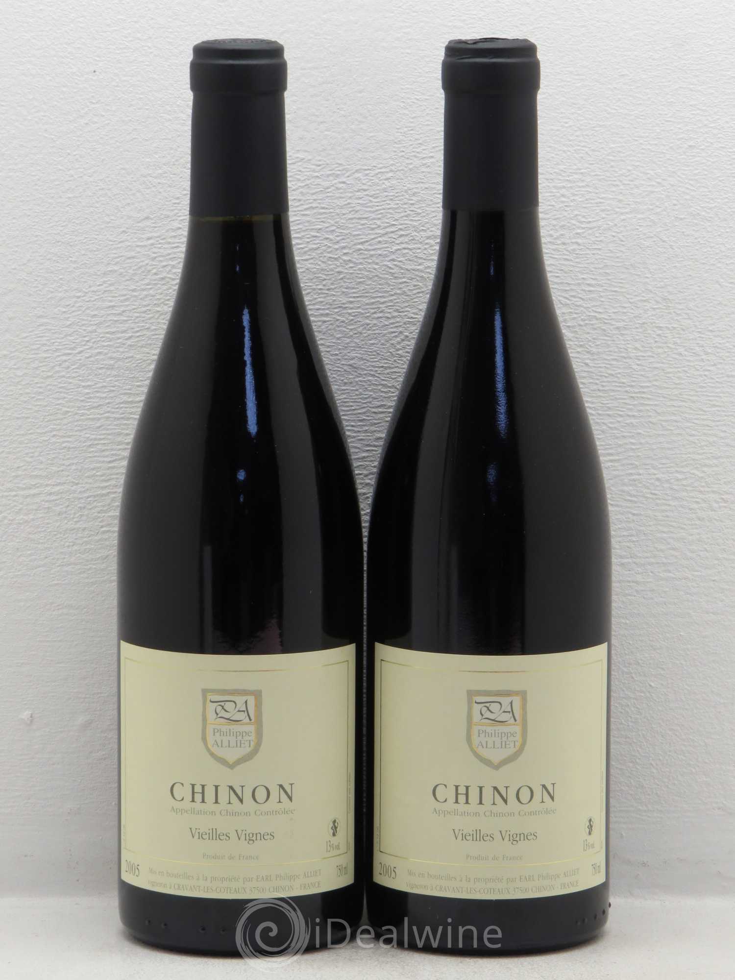 Chinon Vieilles Vignes Philippe Alliet 2005 - Lot de 2 bouteilles - 0