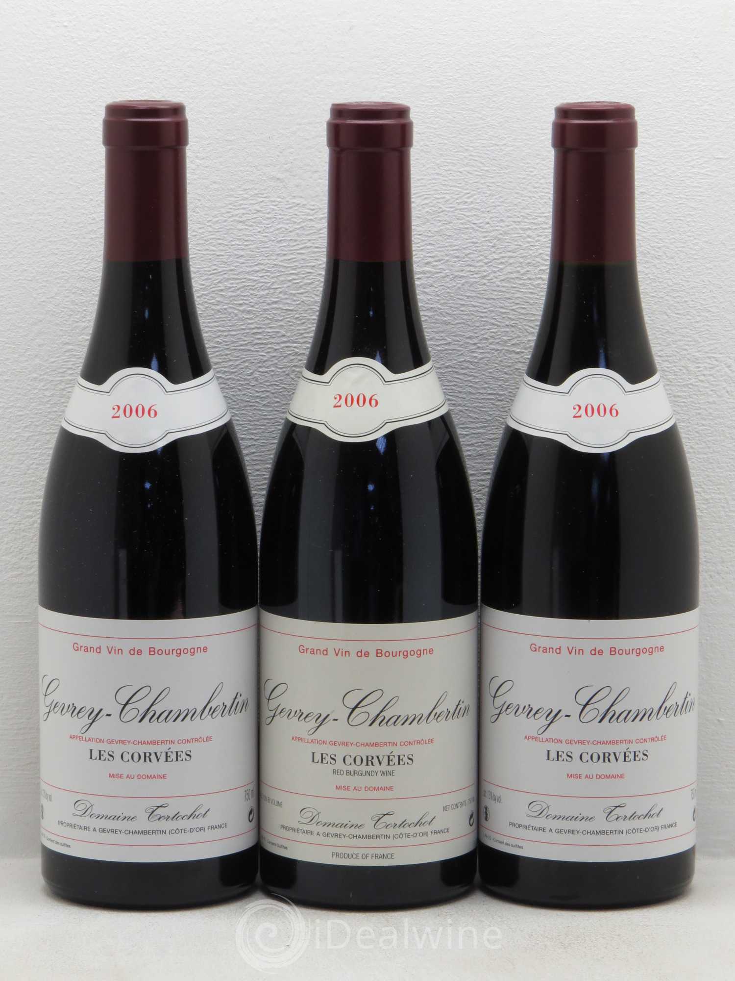 Gevrey-Chambertin Les Corvees Domaine Tortochot 2006 - Posten von 3 Flaschen - 0