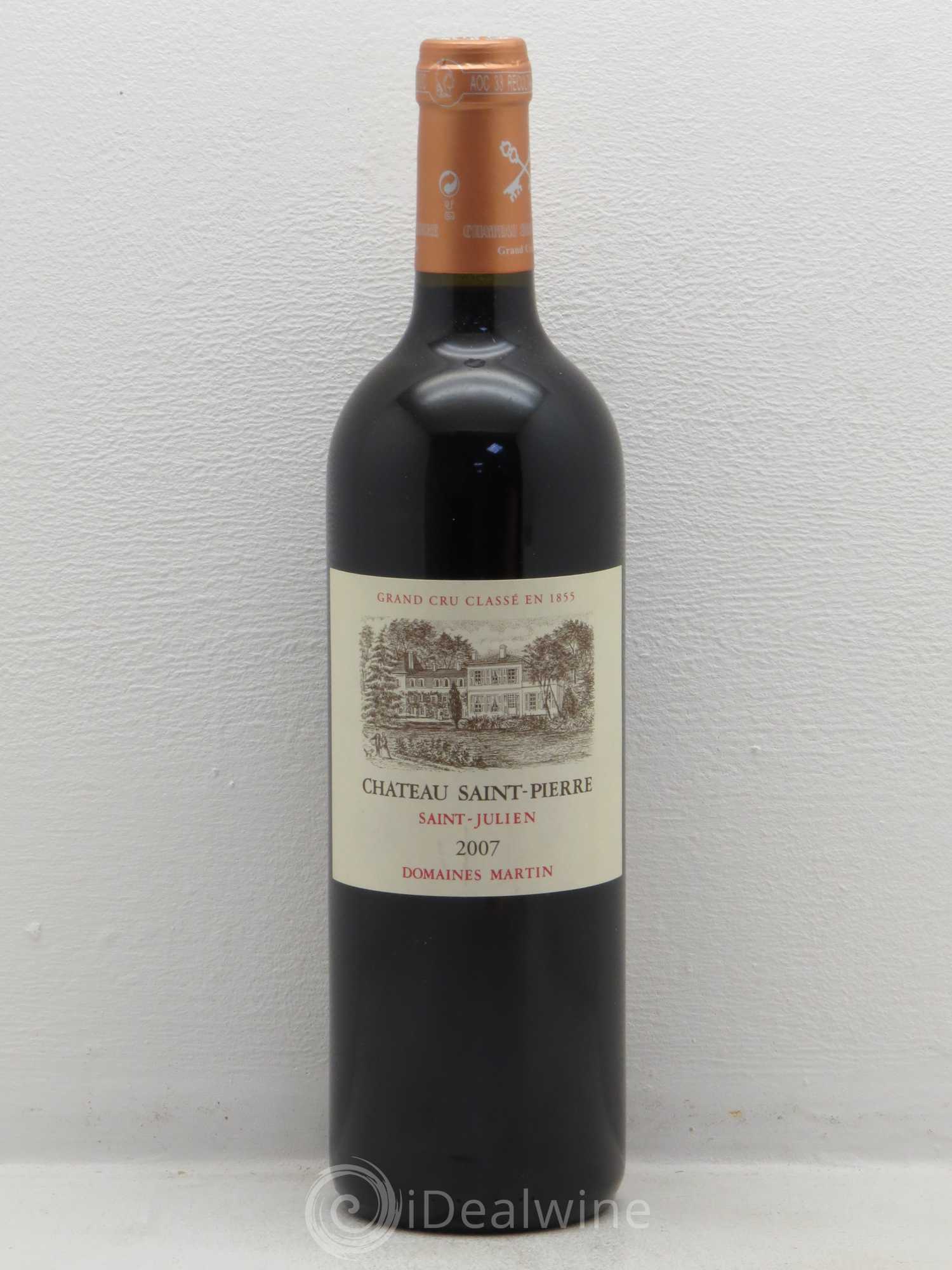 Château Saint-Pierre 4ème Grand Cru Classé 2007 - Lot de 1 bouteille - 0