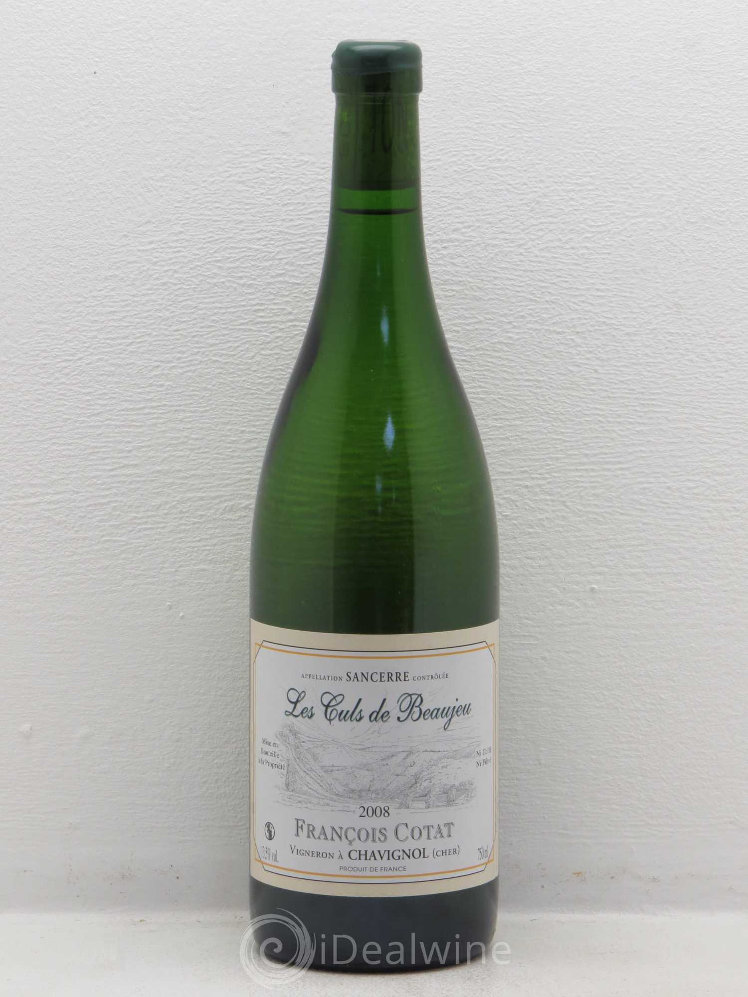 Sancerre Les Culs de Beaujeu François Cotat 2008 - Lot de 1 bouteille - 0
