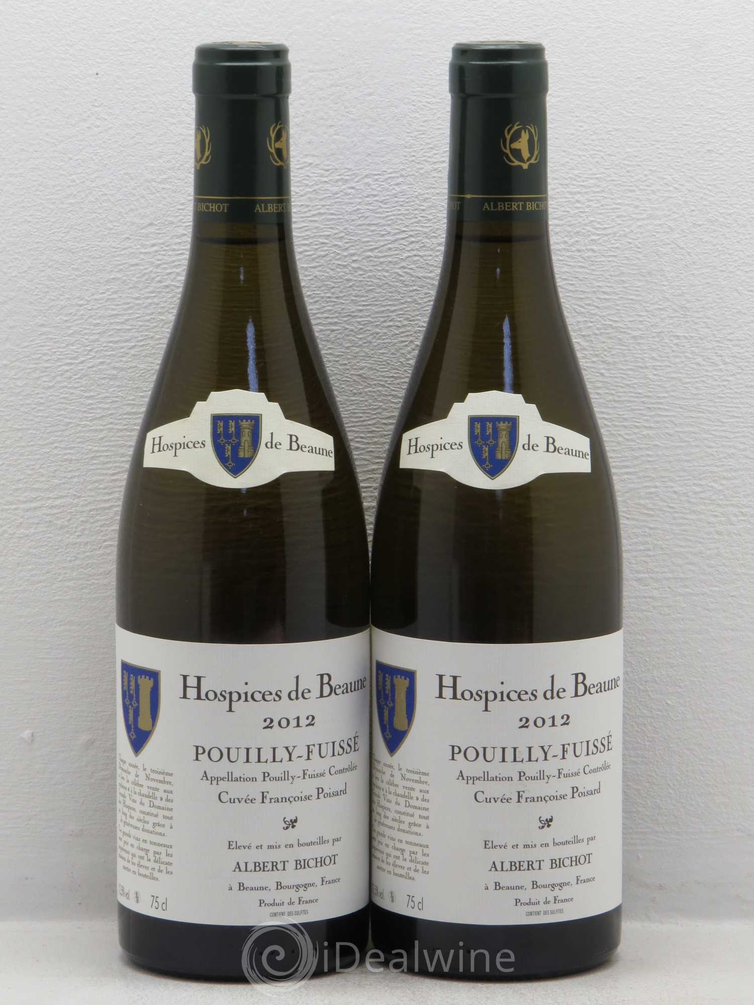 Pouilly-Fuissé Cuvee Françoise Poisard Hospices De Beaune A.Bichot 2012 - Posten von 2 Flaschen - 0