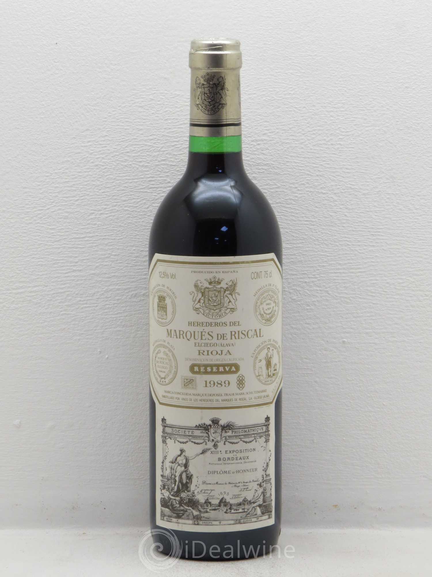Rioja DOCA Reserva Marqués de Riscal 1989 - Lotto di 1 bottiglia - 0