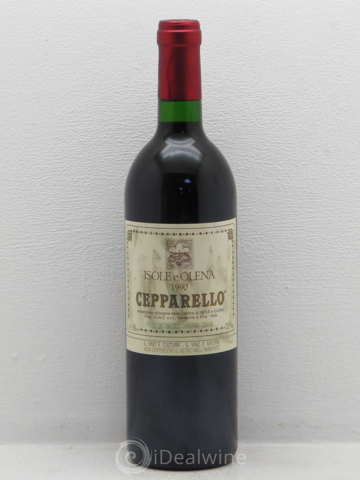 Toscana IGT Cepparello Toscana Isole & Olena Vino da tavola di Toscana 1990 - Posten von 1 Flasche - 0