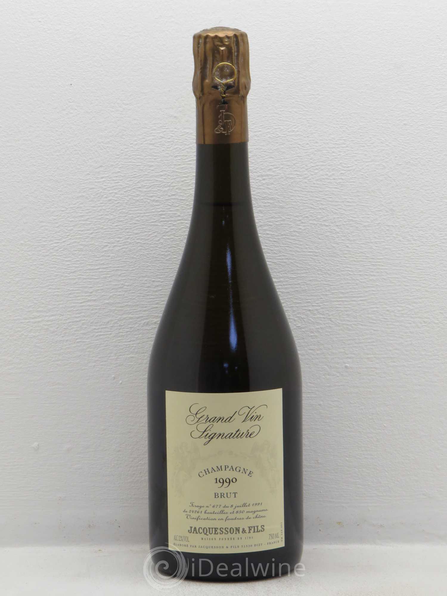 Millésimé Jacquesson Signature 1990 - Lot de 1 bouteille - 0