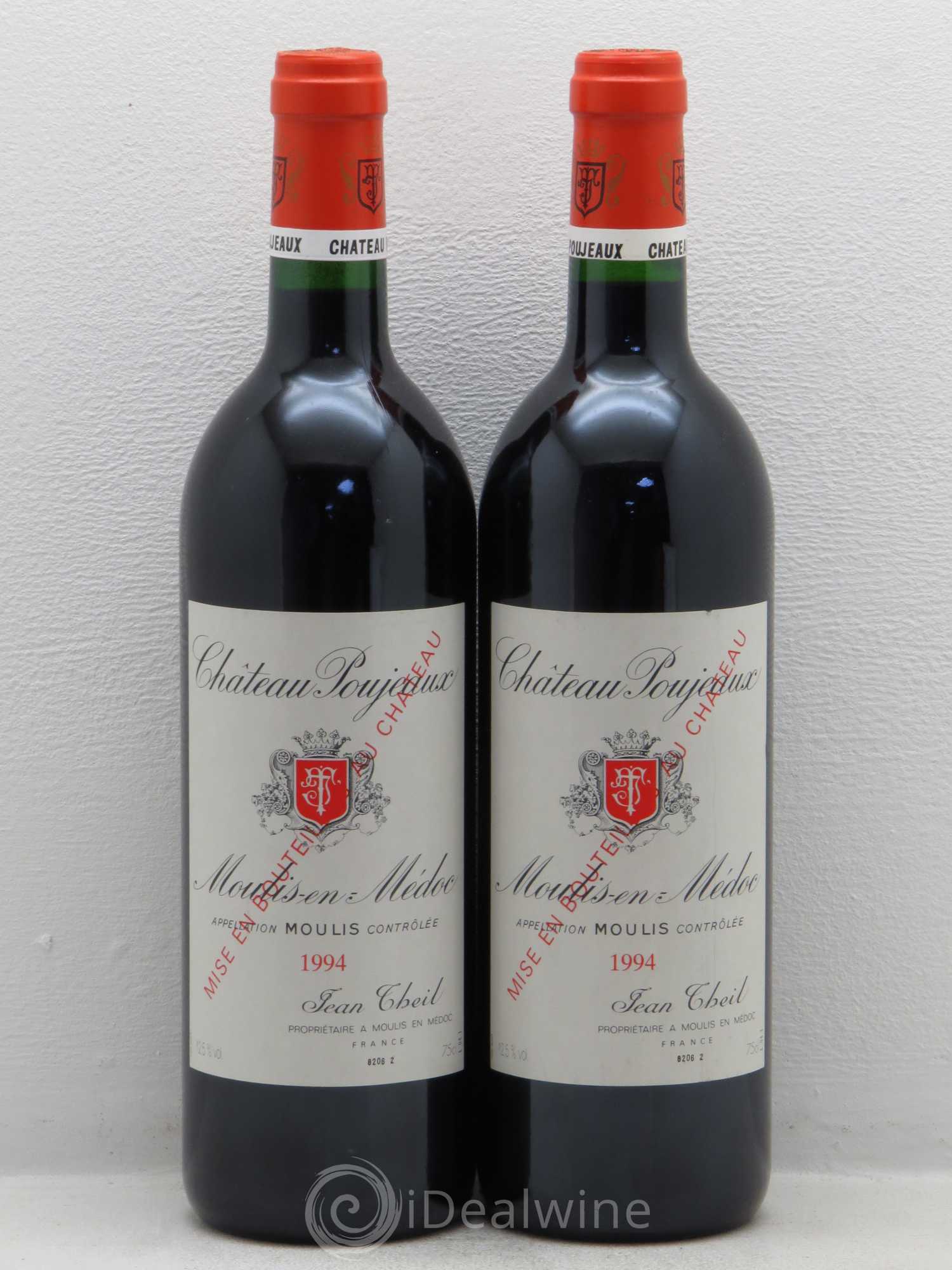 Château Poujeaux 1994 - Lot de 2 bouteilles - 0