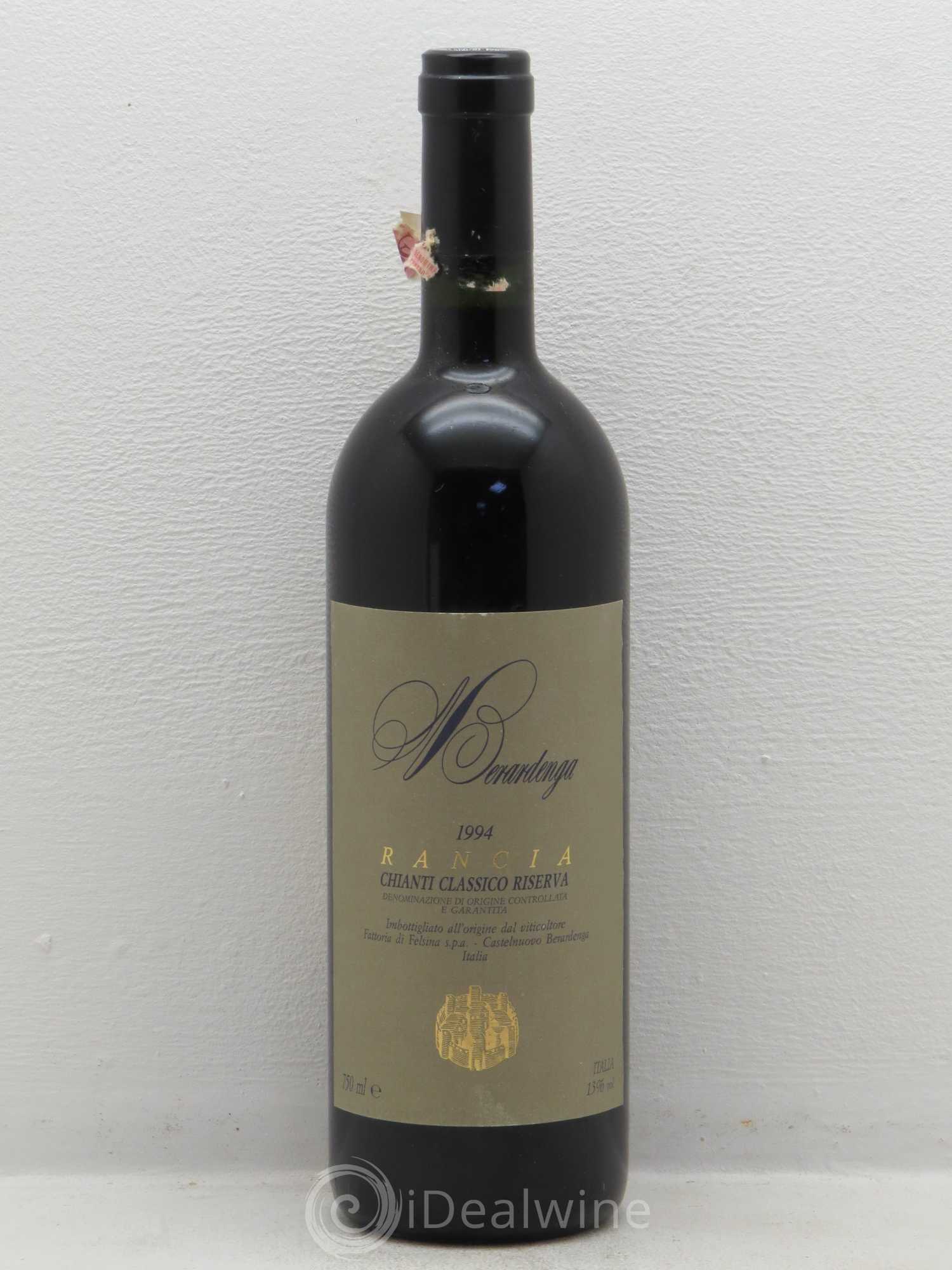 Chianti DOCG Rancia Classico Riserva Felsina Berardenga 1994 - Lot of 1 bottle - 0