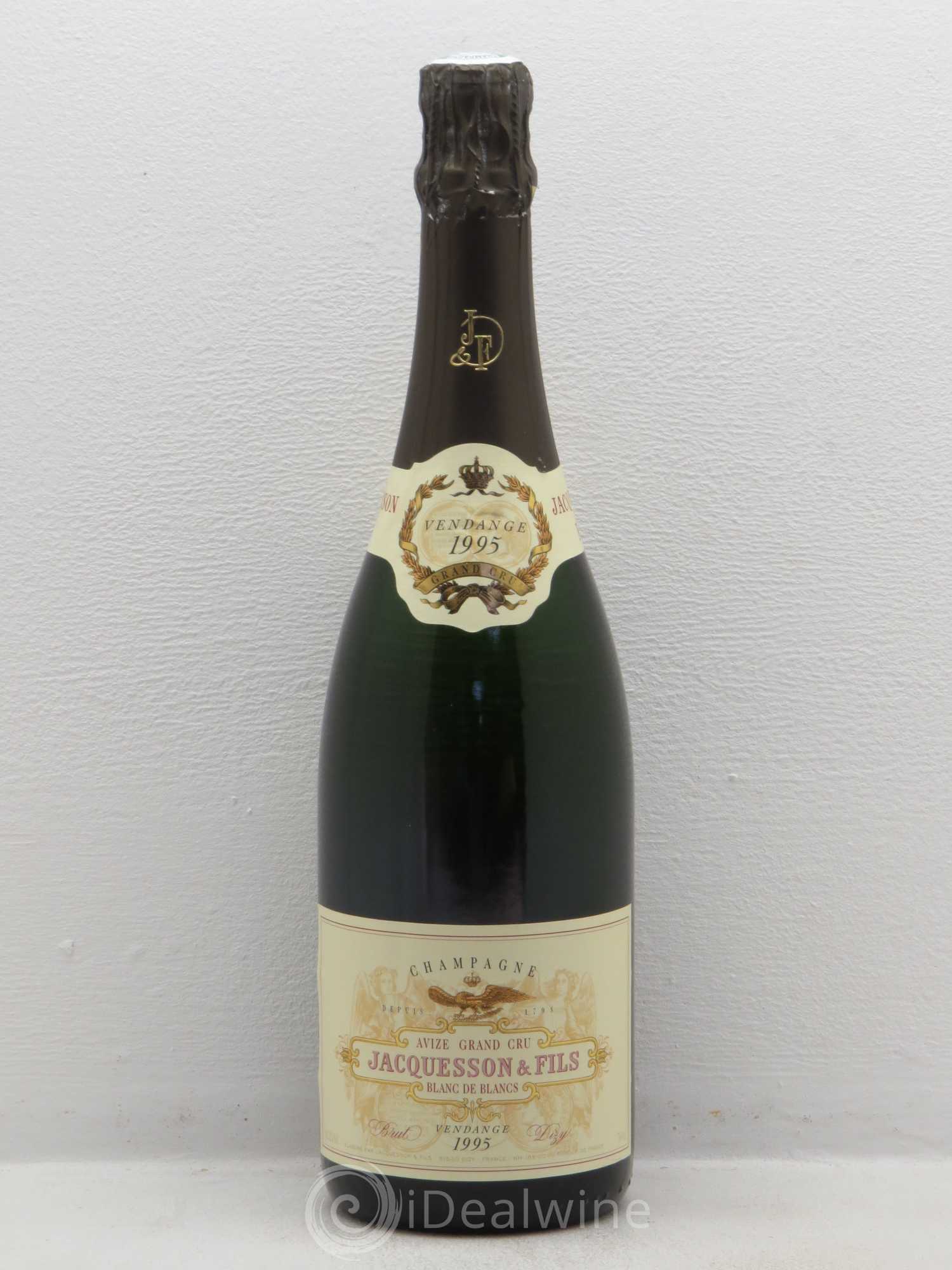 Champagne Avize Blanc de Blanc Brut Grand Cru Jacquesson 1995 - Posten von 1 Flasche - 0