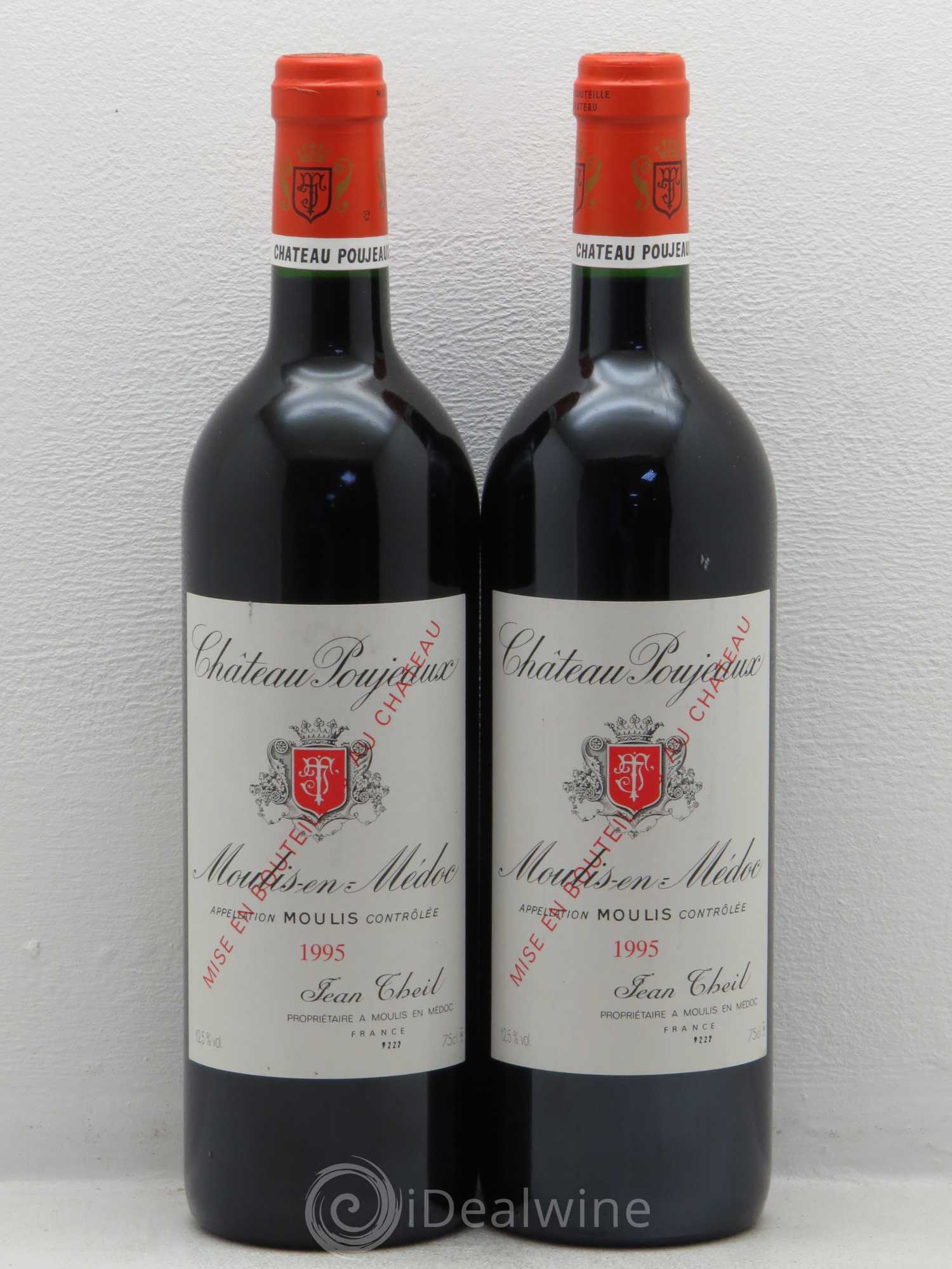 Château Poujeaux 1995 - Lot de 2 bouteilles - 0