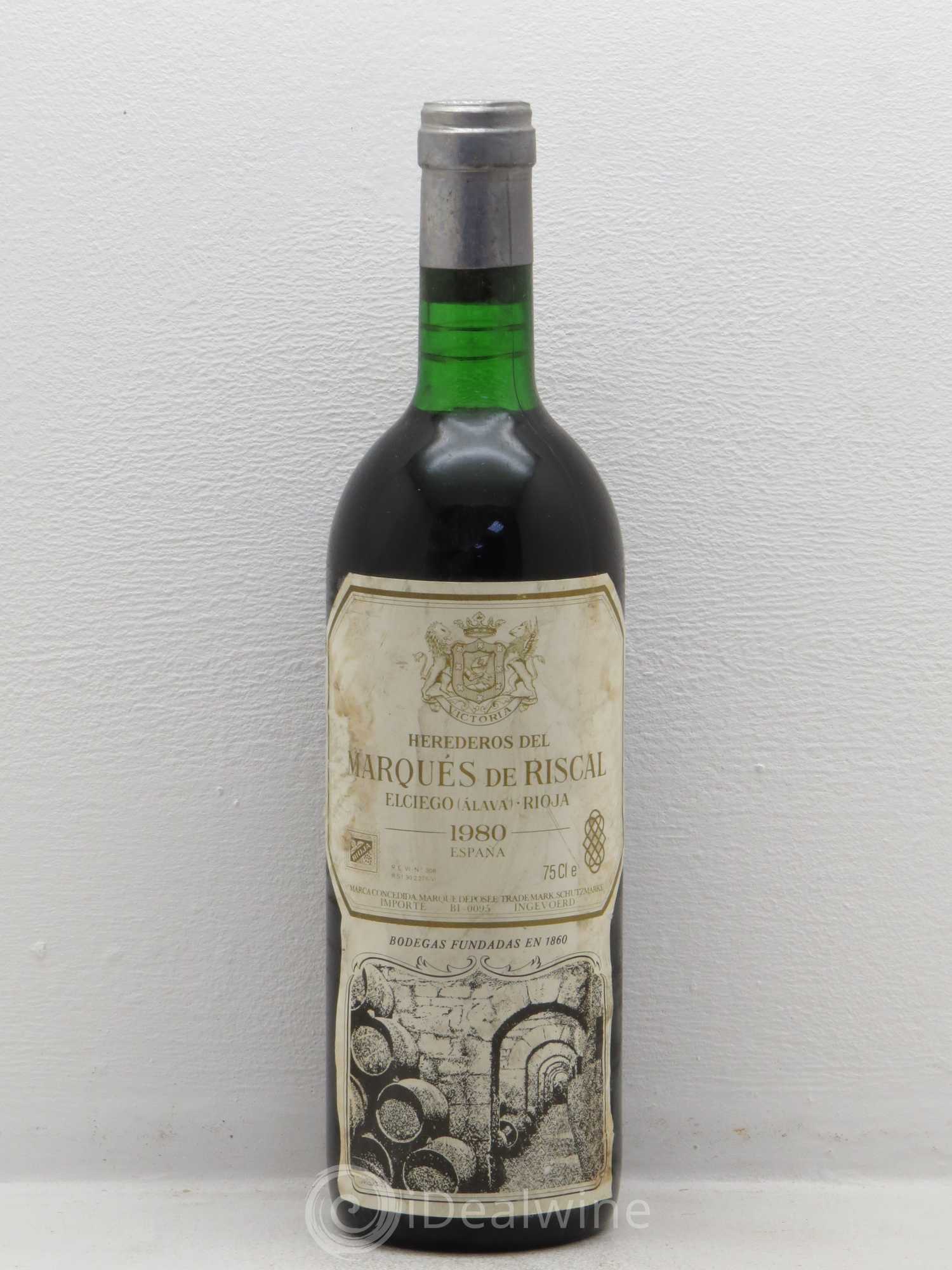 Rioja DOCA Marques de Riscal 1980 - Lot of 1 bottle - 0
