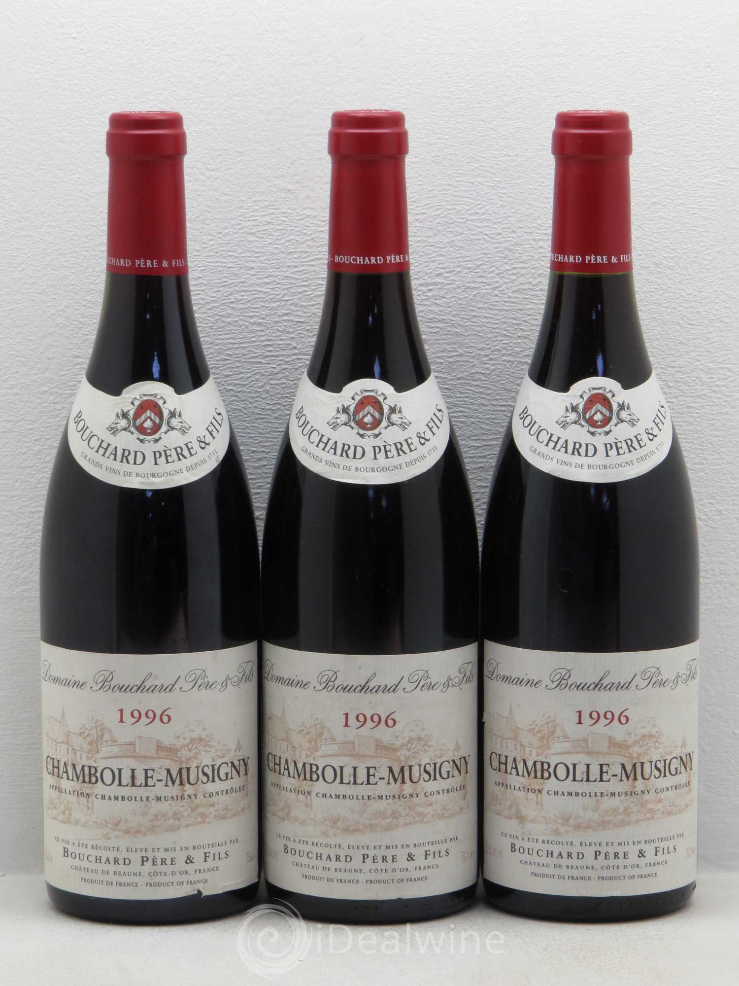 Chambolle-Musigny Bouchard Pere&Fils 1996 - Lot de 3 bouteilles - 0