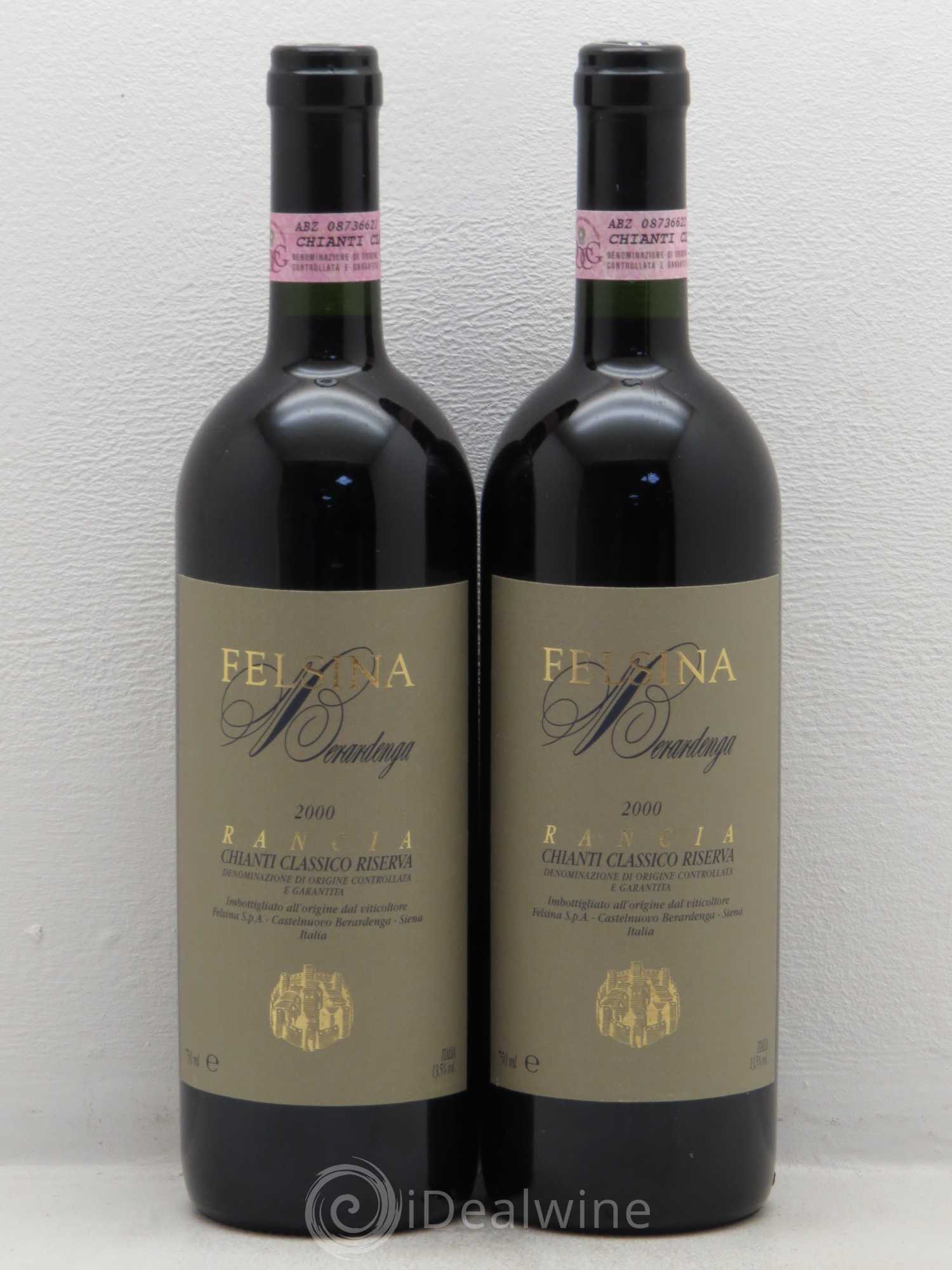 Chianti DOCG Rancia Classico Riserva Felsina Berardenga 2000 - Posten von 2 Flaschen - 0