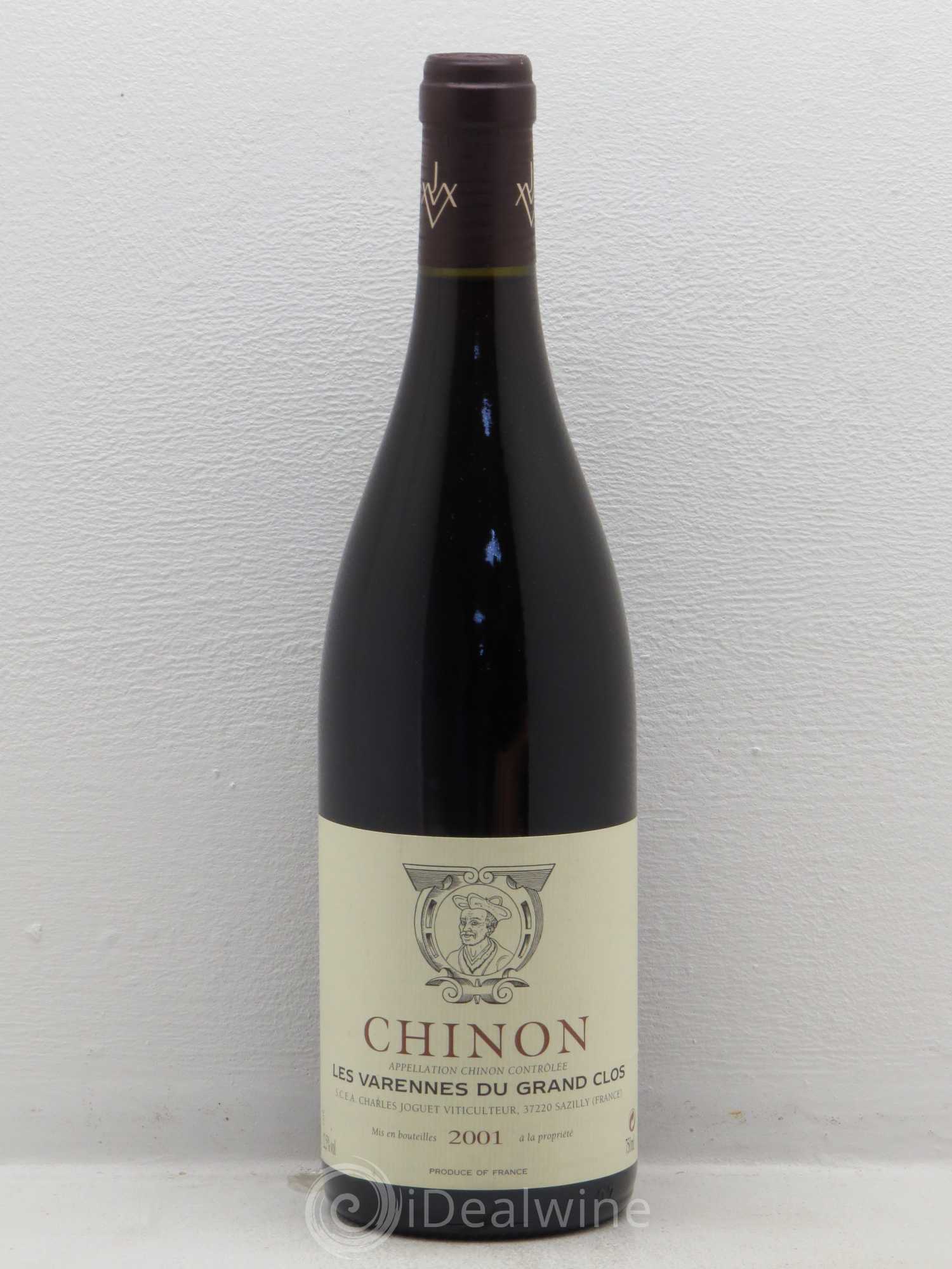 Chinon Les Varennes du Grand Clos Charles Joguet 2001 - Lot de 1 bouteille - 0