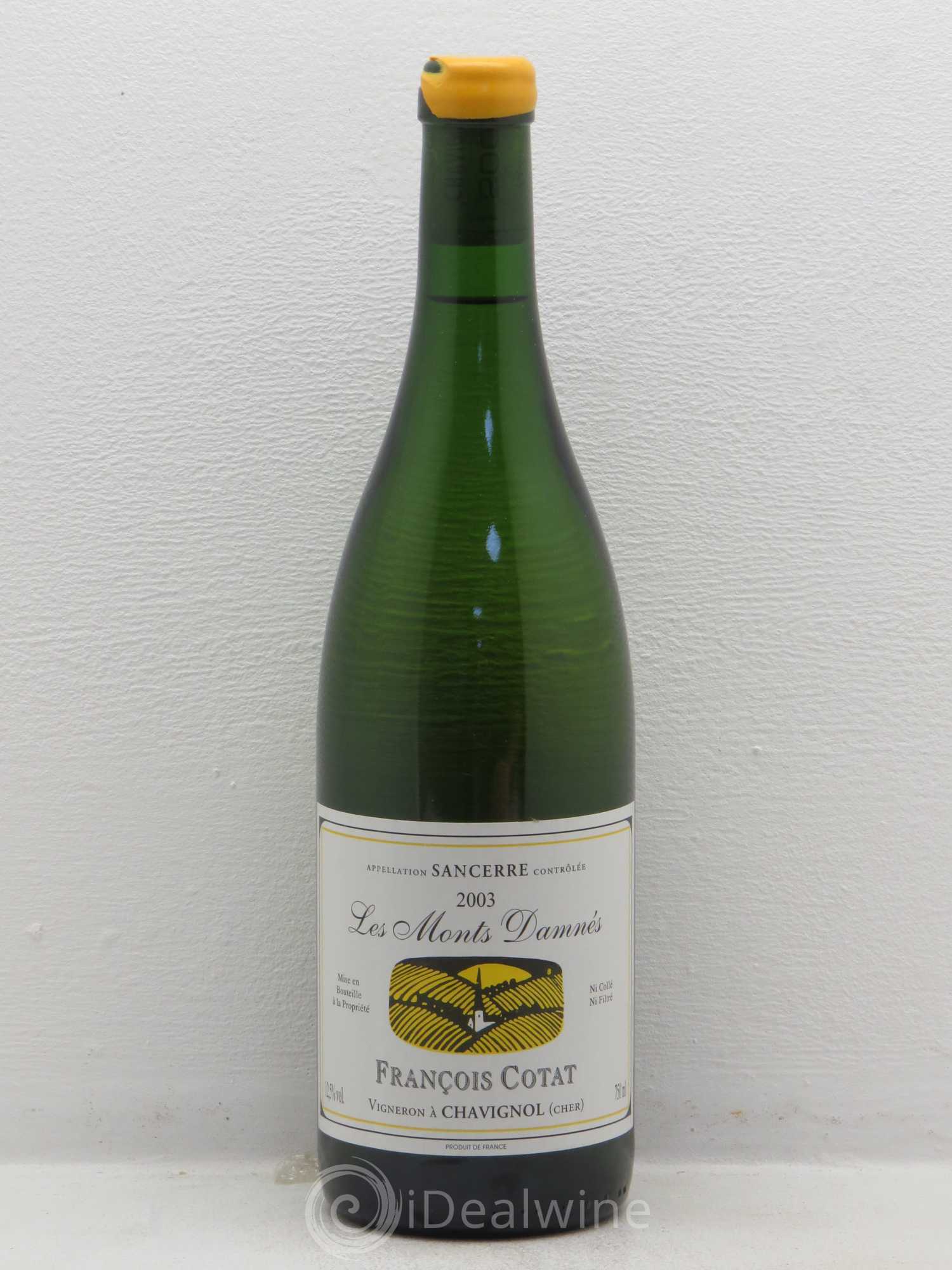 Sancerre Les Monts Damnés François Cotat 2003 - Lot de 1 bouteille - 0