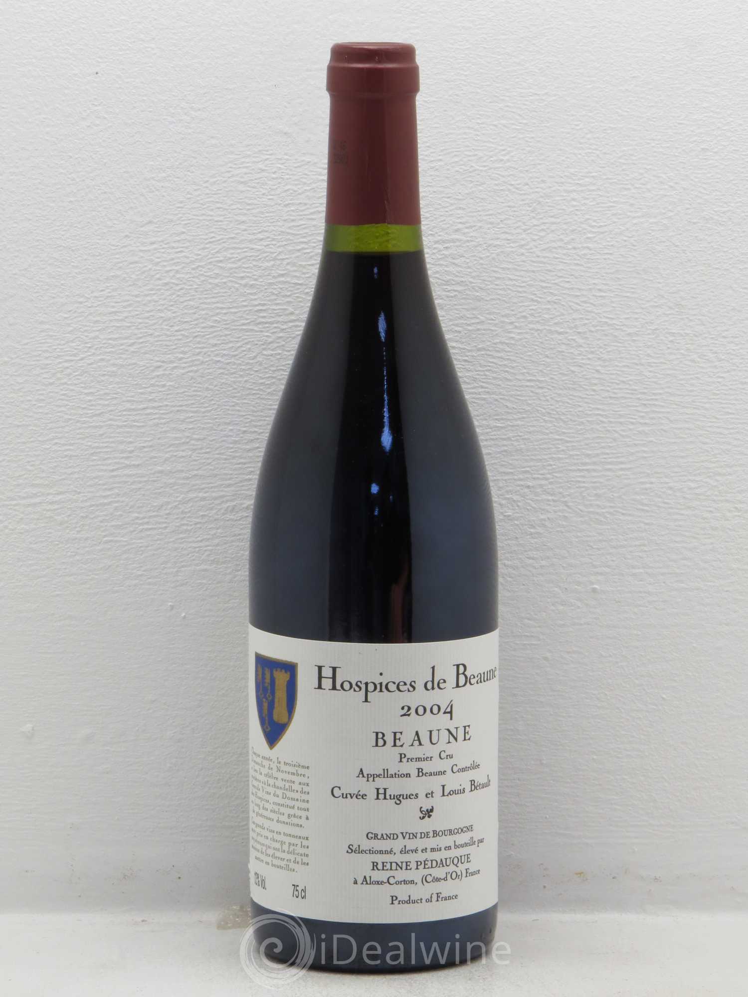 Beaune 1er Cru Cuvee Hugues&Louis Betault Hospices de Beaune Reine Pedauque 2004 - Posten von 1 Flasche - 0