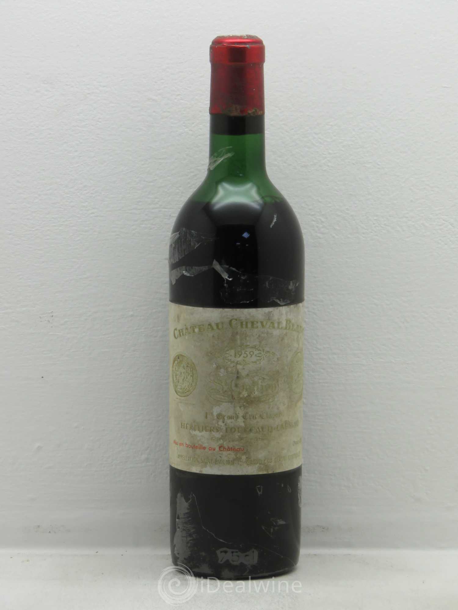 Château Cheval Blanc 1er Grand Cru Classé A 1959 - Lot de 1 bouteille - 0
