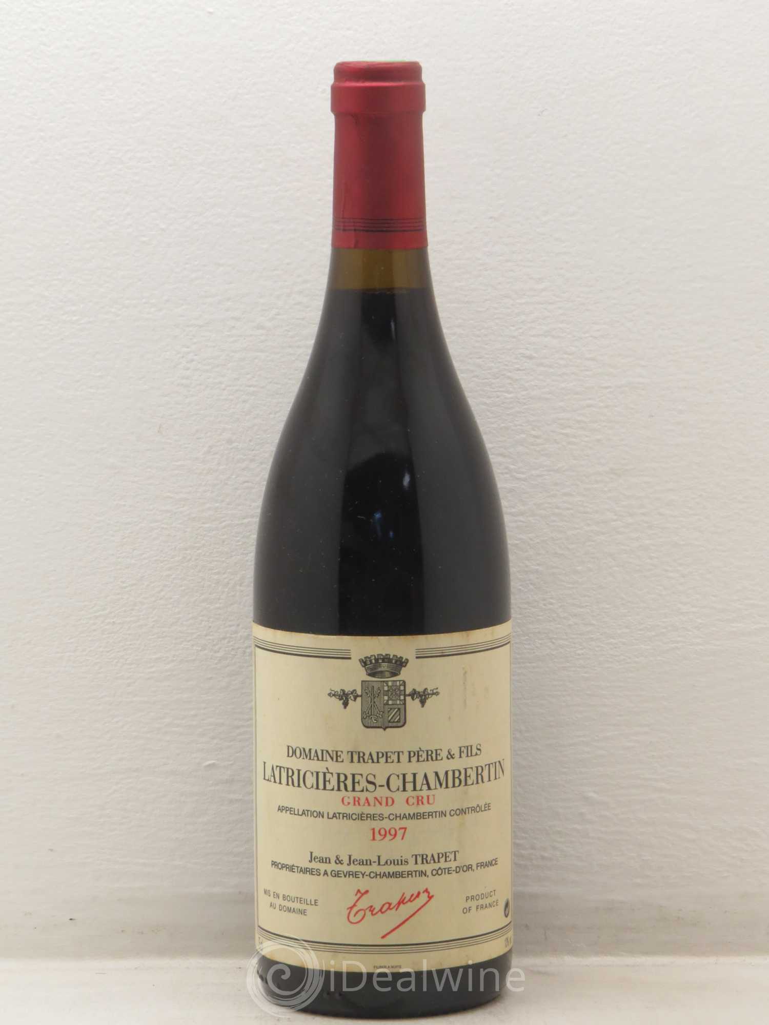 Latricières-Chambertin Grand Cru Domaine Trapet 1997 - Lot de 1 bouteille - 0