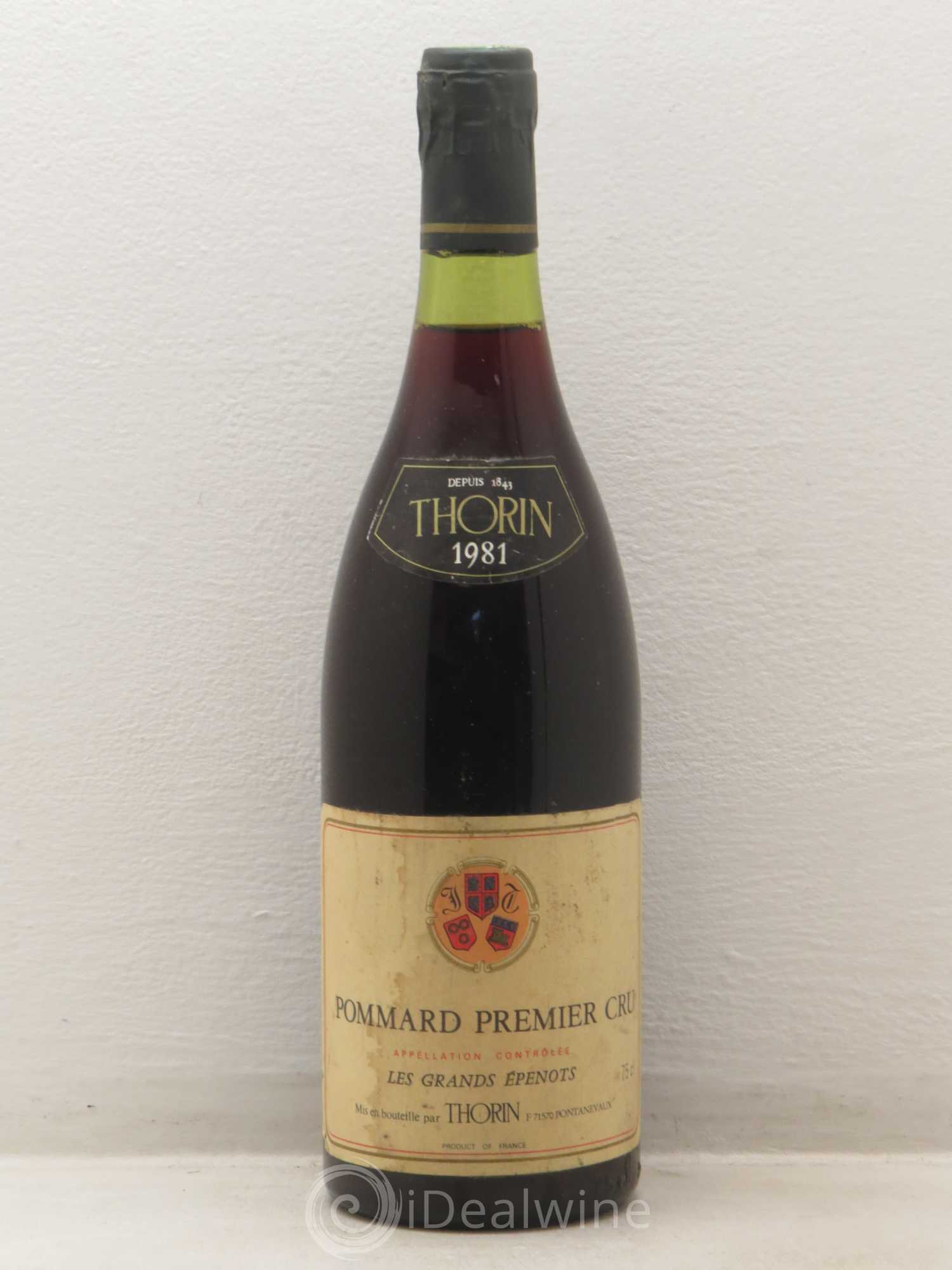 Pommard 1er Cru Les Grands Epenots Thorin 1981 - Posten von 1 Flasche - 0
