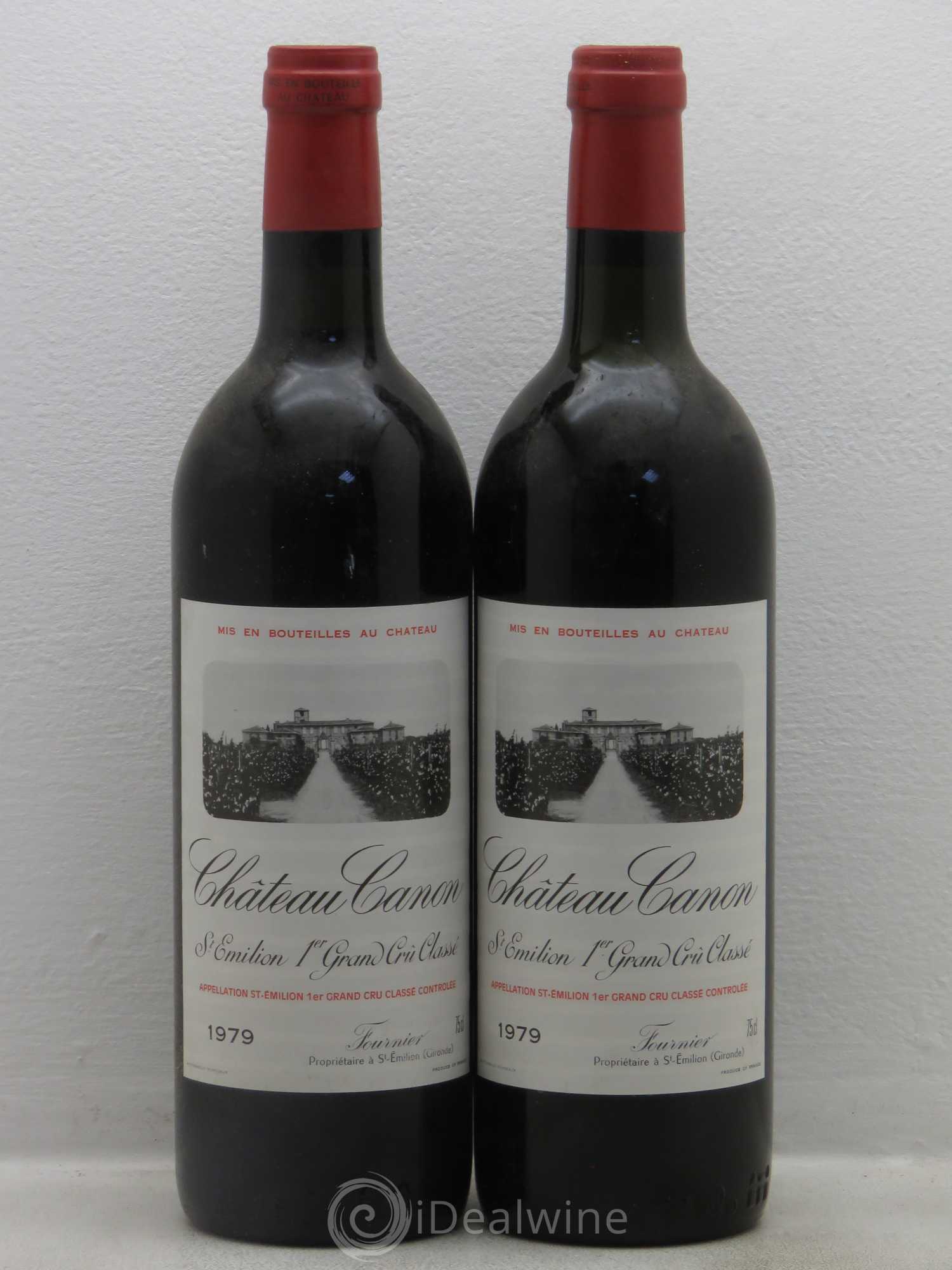 Château Canon 1er Grand Cru Classé B 1979 - Lot de 2 bouteilles - 0