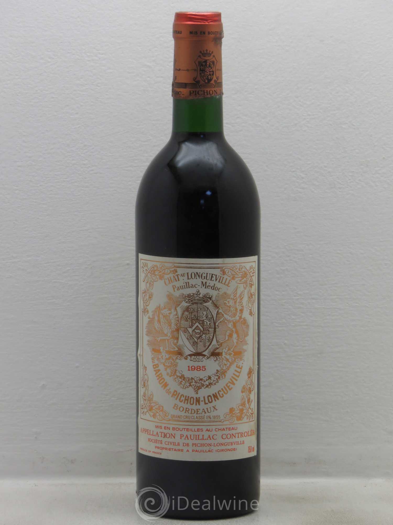 Pichon Longueville Baron 2ème Grand Cru Classé 1985 - Lot de 1 bouteille - 0