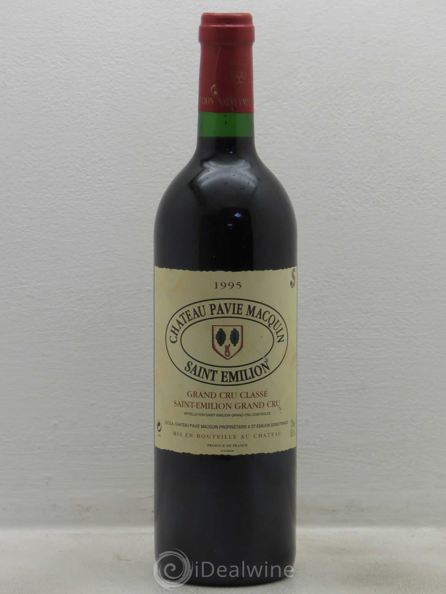 Château Pavie Macquin 1er Grand Cru Classé B 1995 - Lot de 1 bouteille - 0