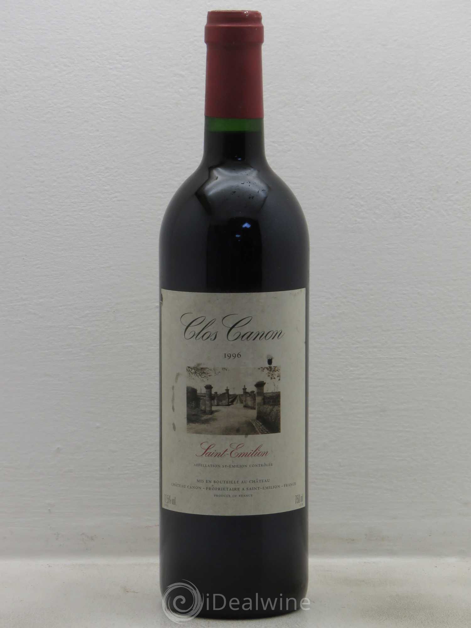 Saint-Émilion Clos Canon 1996 - Posten von 1 Flasche - 0