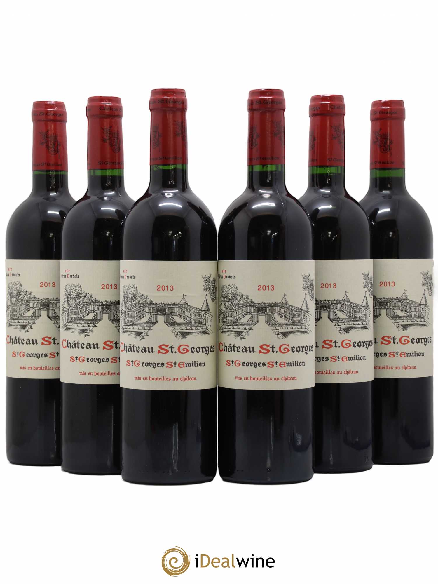 Château Saint-Georges (sans prix de réserve) 2013 - Lot de 6 bouteilles - 0