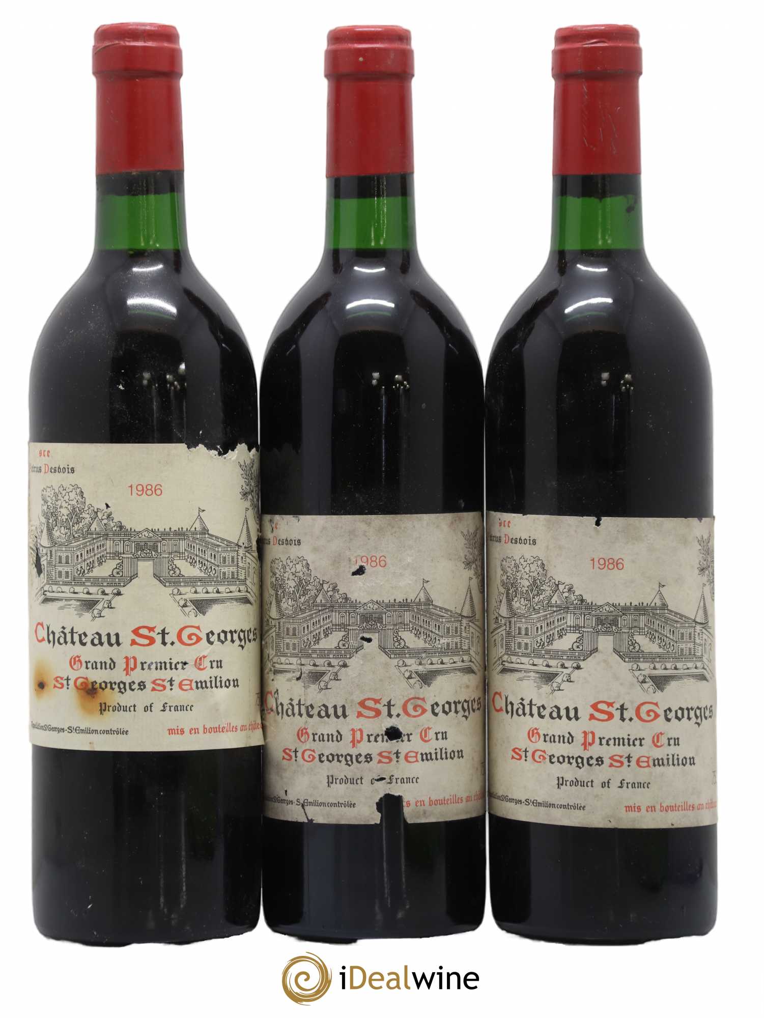 Château Saint-Georges (sans prix de réserve) 1986 - Lot de 3 bouteilles - 0