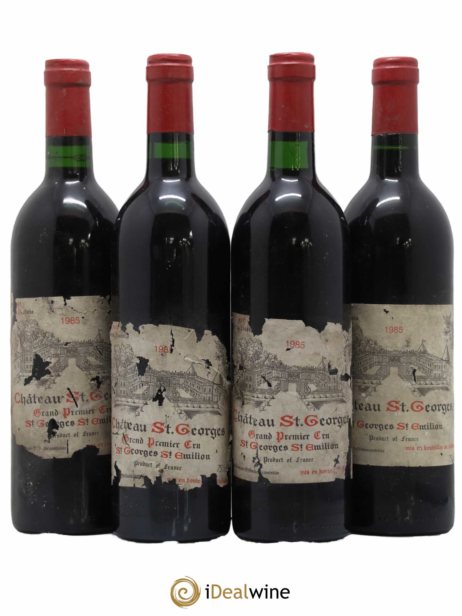 Château Saint-Georges (sans prix de réserve) 1985 - Lot de 4 bouteilles - 0
