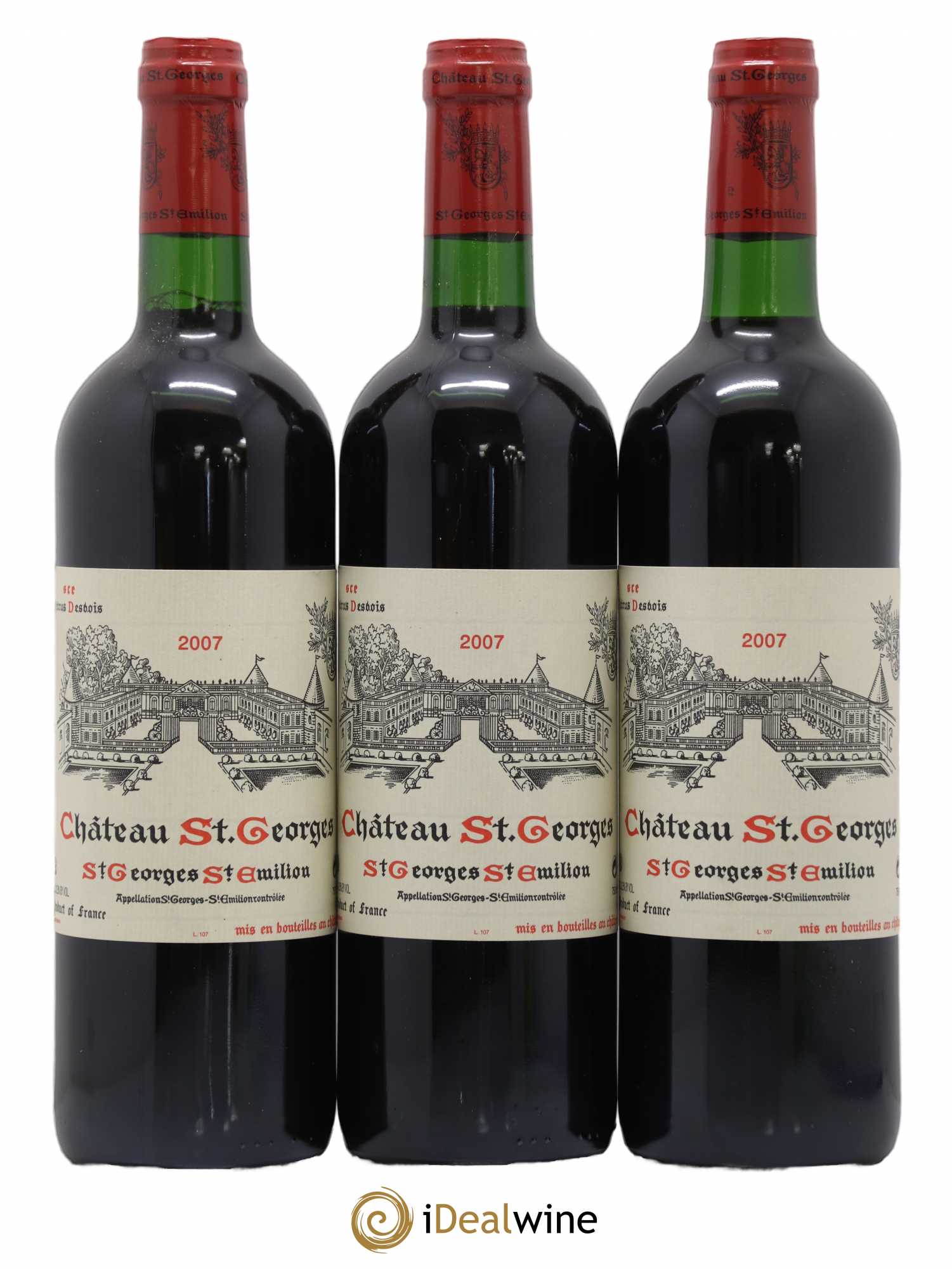 Château Saint-Georges (sans prix de réserve) 2007 - Lot de 3 bouteilles - 0