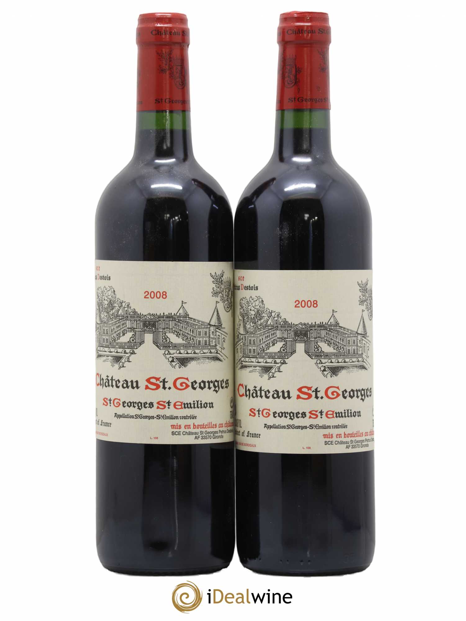 Château Saint-Georges 2008 - Lot de 2 bouteilles - 0
