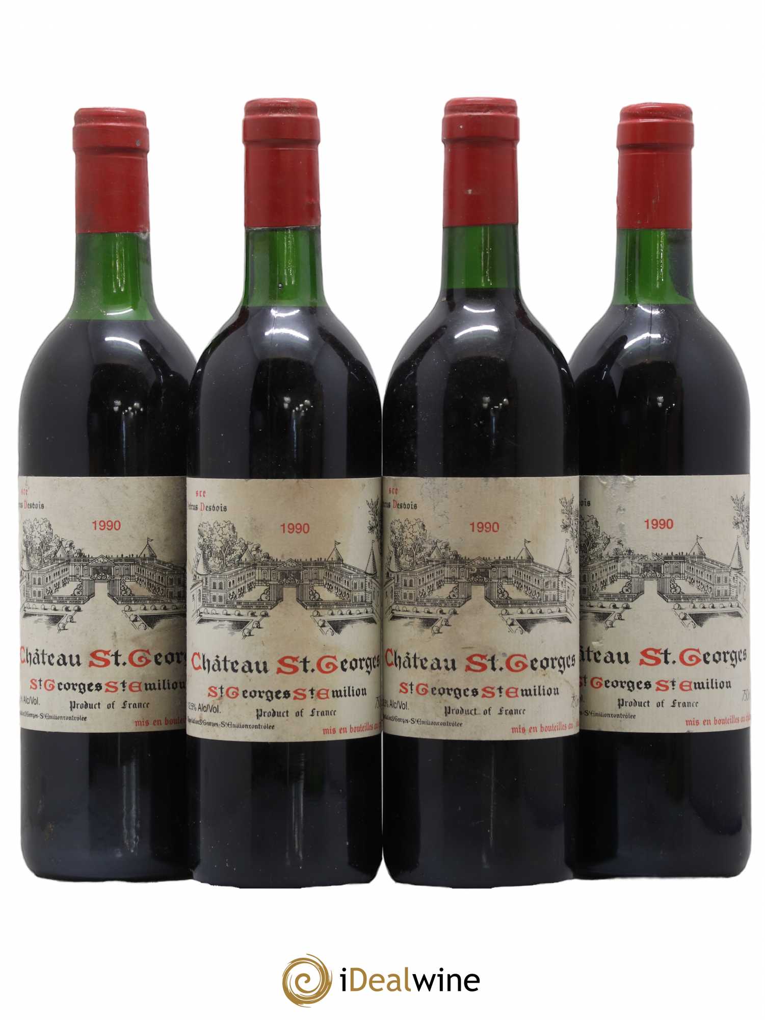 Château Saint-Georges 1990 - Lot de 4 bouteilles - 0
