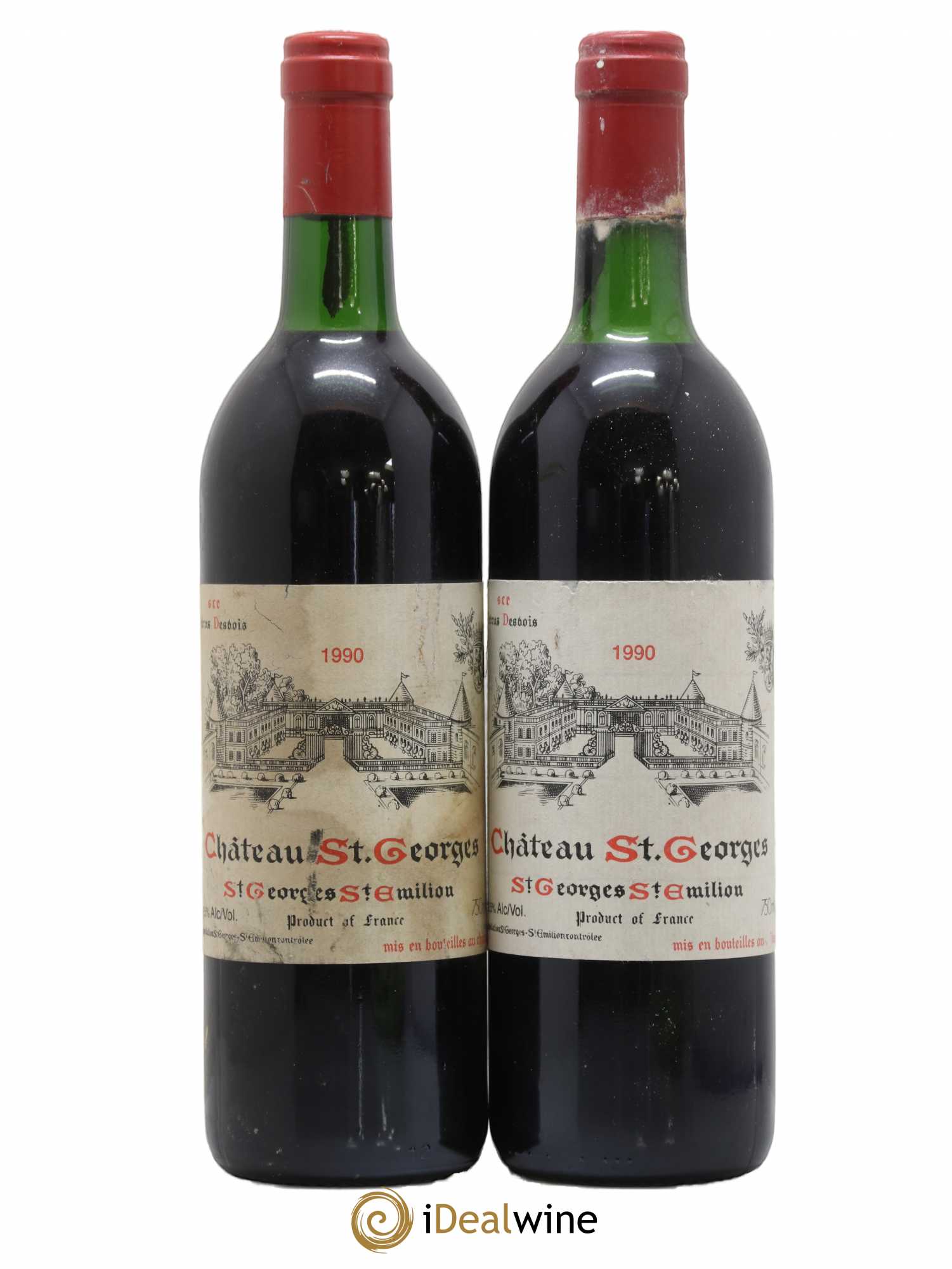 Château Saint-Georges (sans prix de réserve) 1990 - Lot de 2 bouteilles - 0