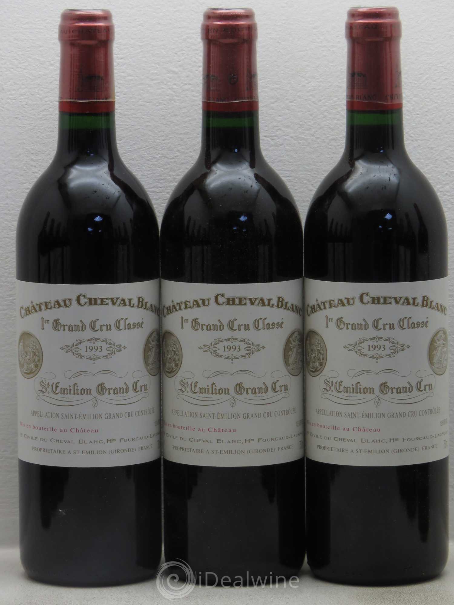 Château Cheval Blanc 1er Grand Cru Classé A 1993 - Lot de 12 bouteilles - 1
