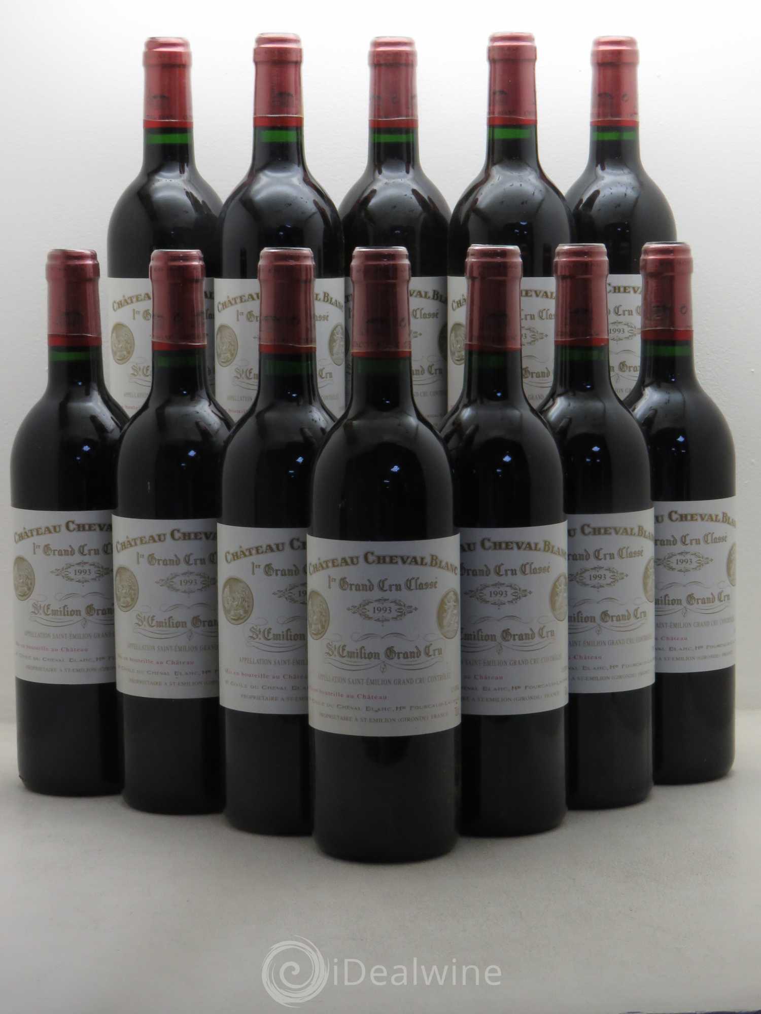 Château Cheval Blanc 1er Grand Cru Classé A 1993 - Lot de 12 bouteilles - 0