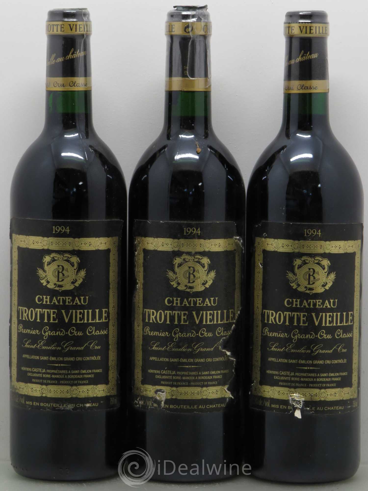 Château Trotte Vieille 1er Grand Cru Classé B 1994 - Lot de 6 bouteilles - 1